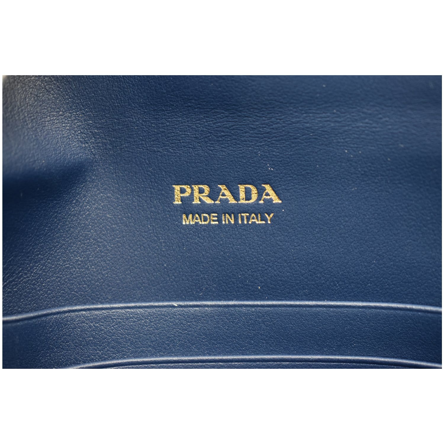 Prada Blue Saffiano Envelope Pushlock Clutch Navy blue Leather Pony-style  calfskin ref.999510 - Joli Closet