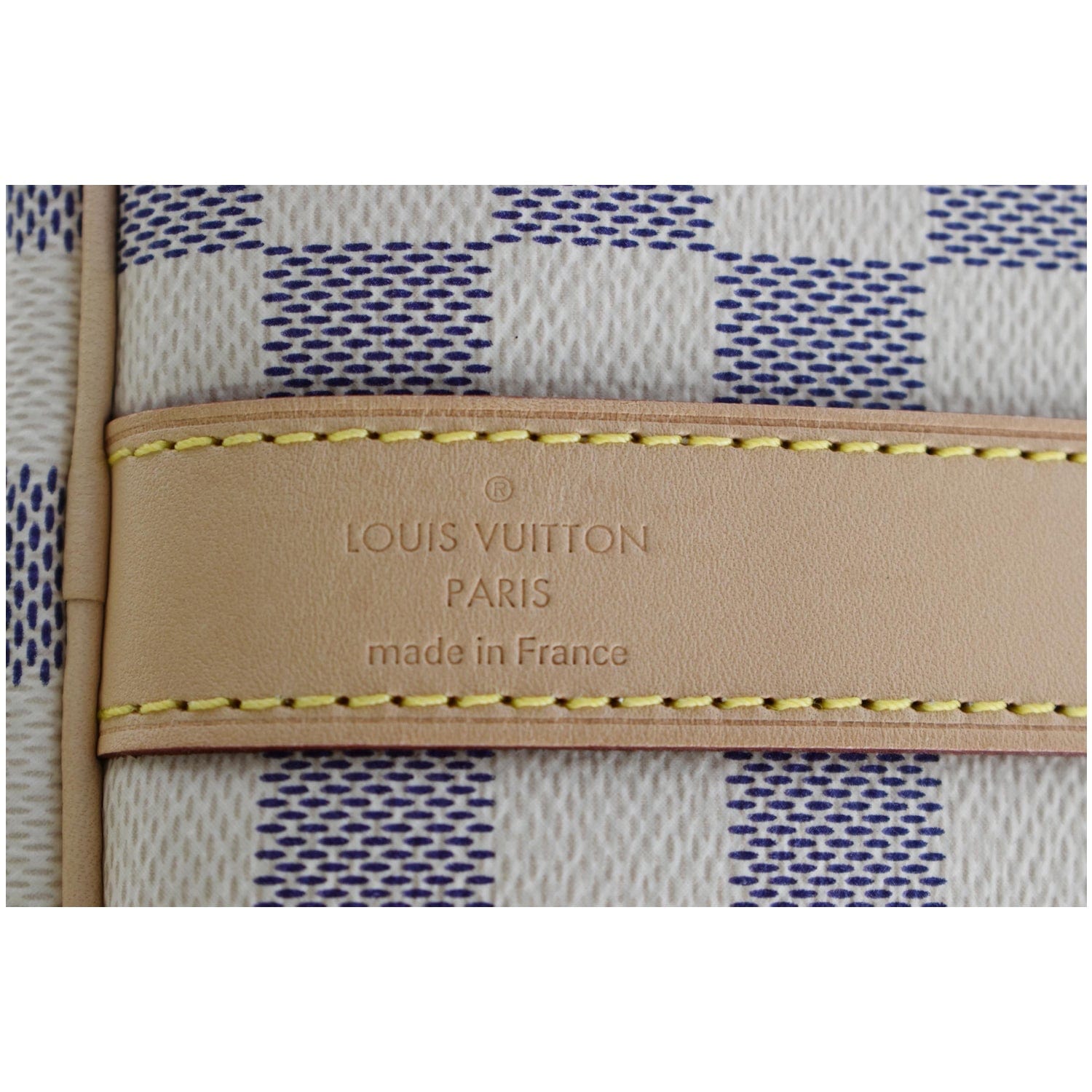 Louis Vuitton Keepall Bandoulière 55 Beige Damier Azur