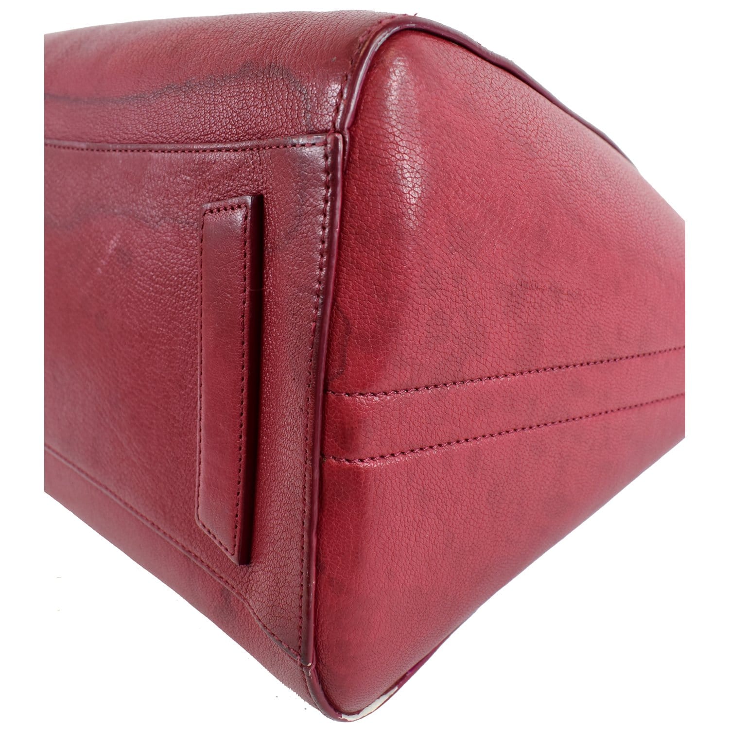 Givenchy Red Medium Antigona Envelope Clutch Bag Leather Pony