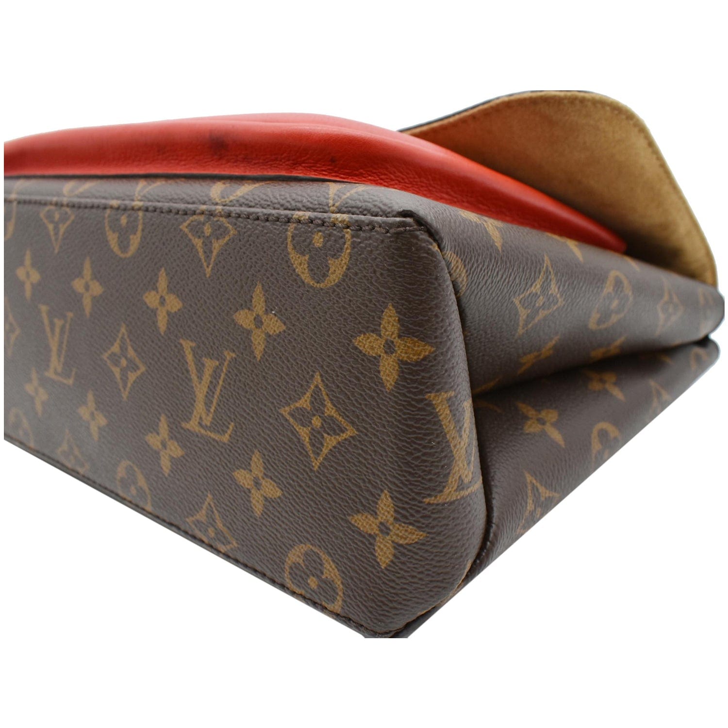Louis Vuitton Marignan Handbag Monogram Canvas with Leather Neutral