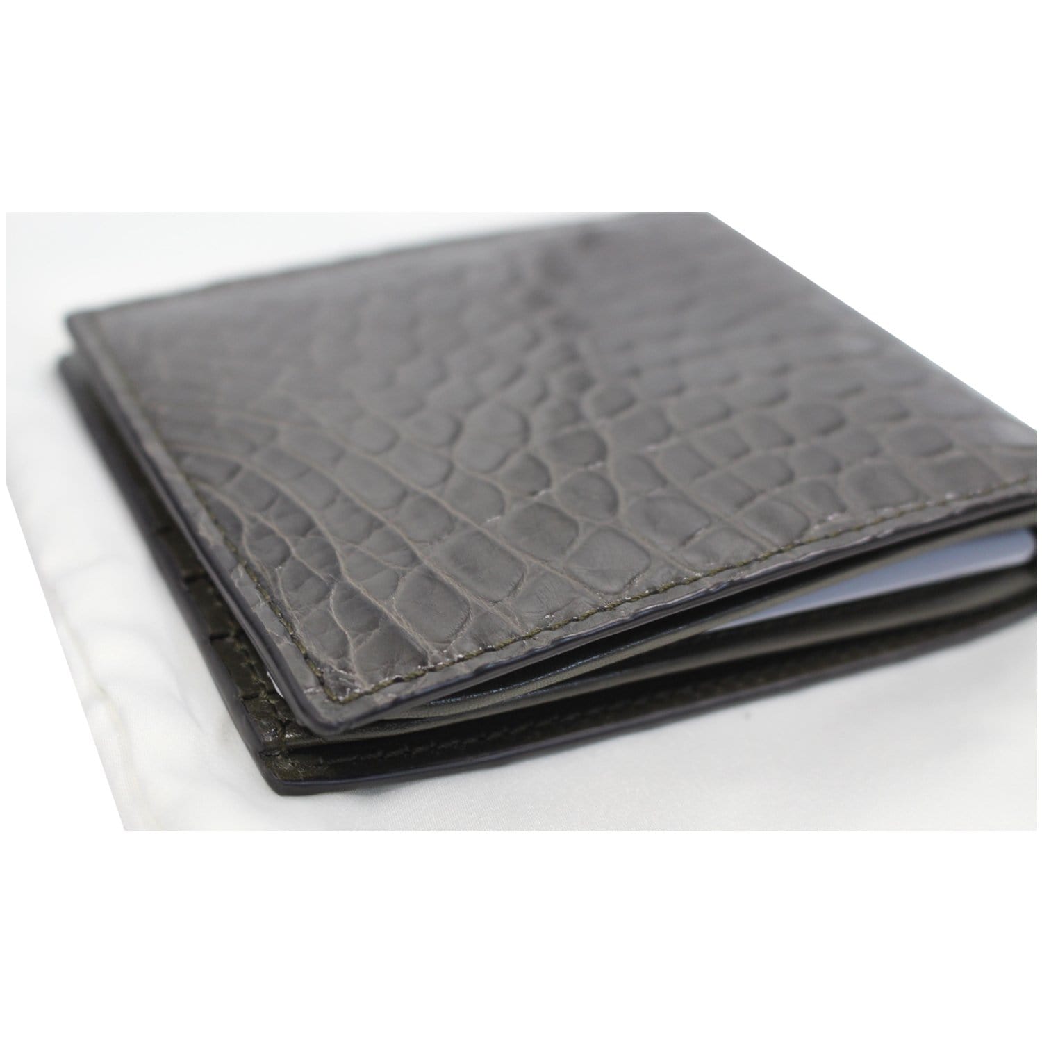 Mens Wallet Black/Blue Genuine Supreme Leather Bifold Handmade