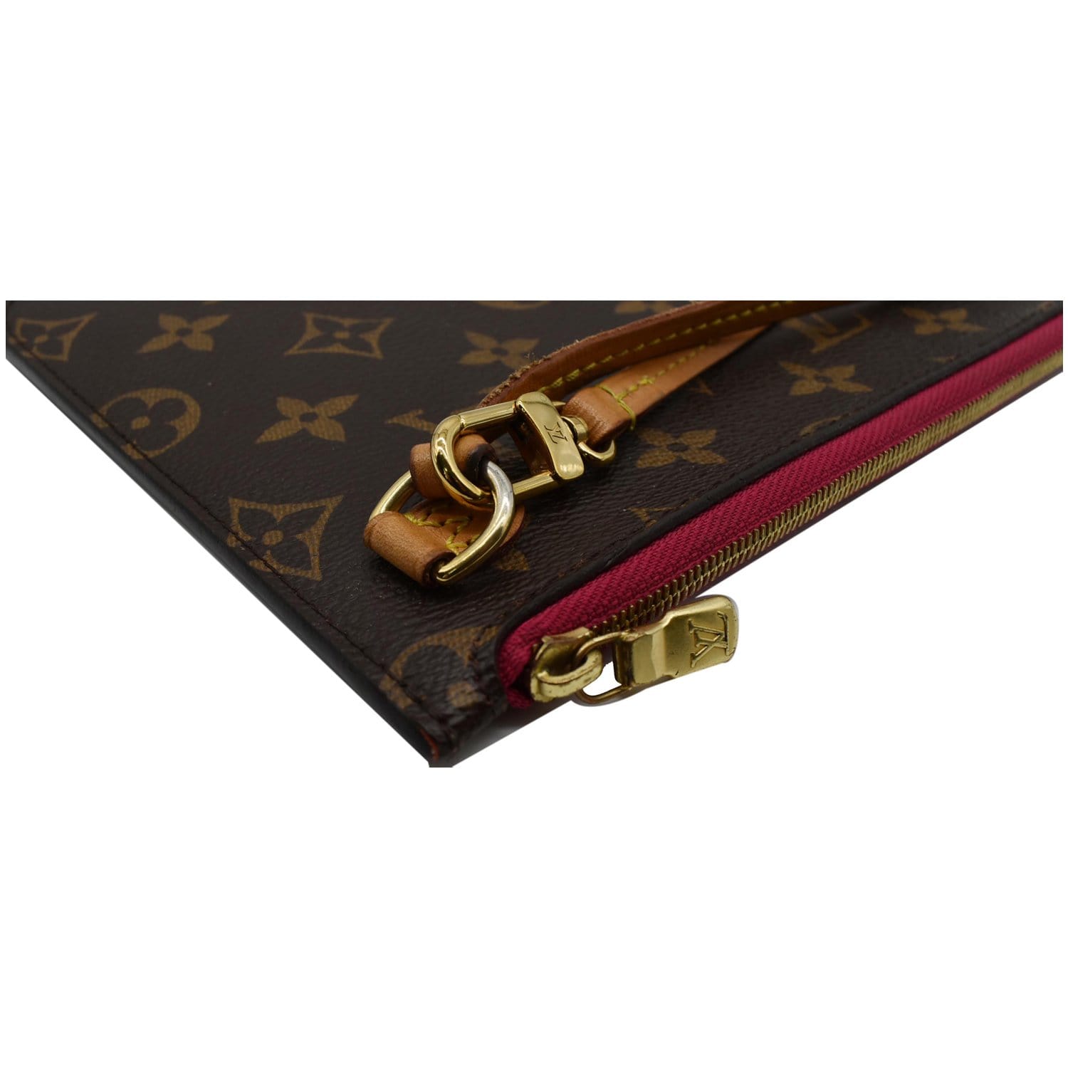 Louis Vuitton Neverfull Pochette Wristlet Pouch Bag