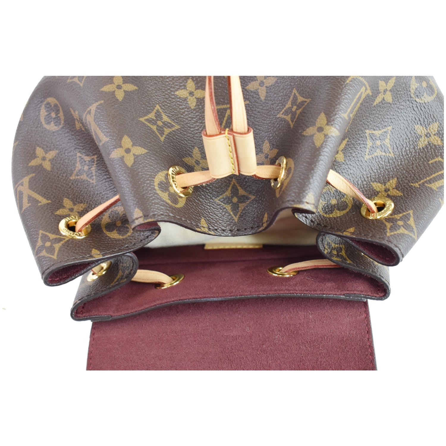 Montsouris cloth backpack Louis Vuitton Brown in Cloth - 35890668