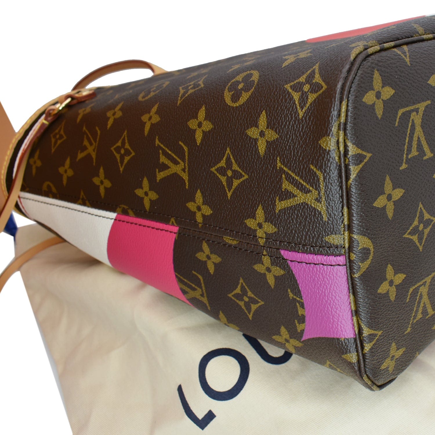 Louis Vuitton Limited White Monogram Multicolor Game On Neverfull