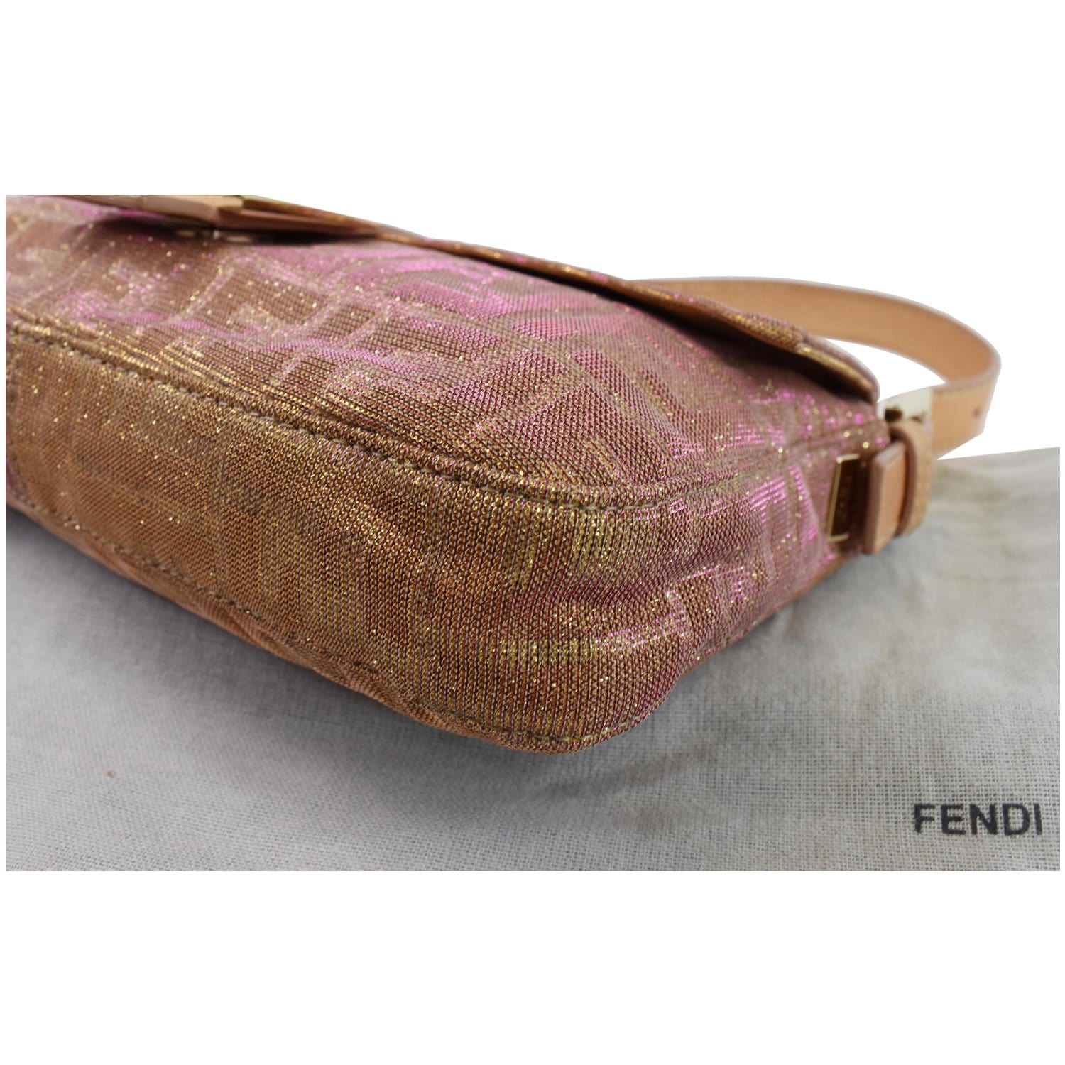 Fendi brown monogram canvas Baguette bag - Second Hand / Used