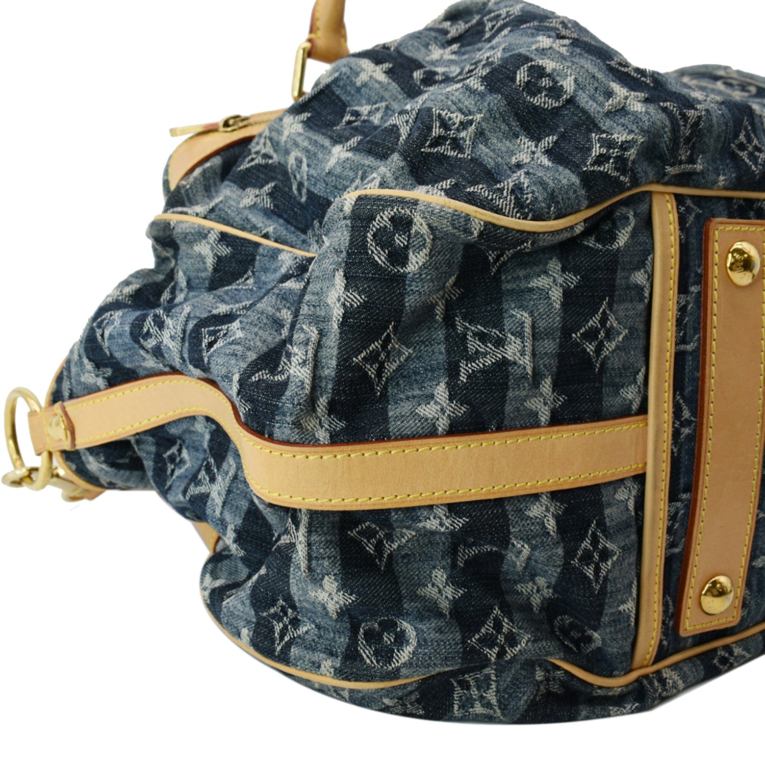 Louis Vuitton, Bags, Vintage 206 Louis Vuitton Denim Monogram Cabas Raye  Bag Mm Denim Crossbody