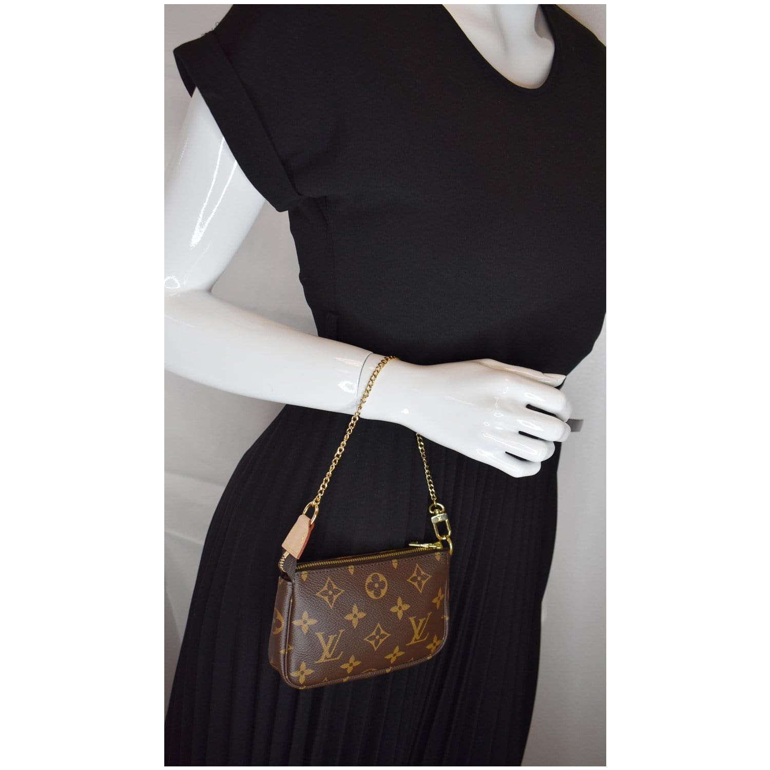 Louis Vuitton Pouch Mini Pochette M82472 Natural Cotton Noir Box Storage  Bag
