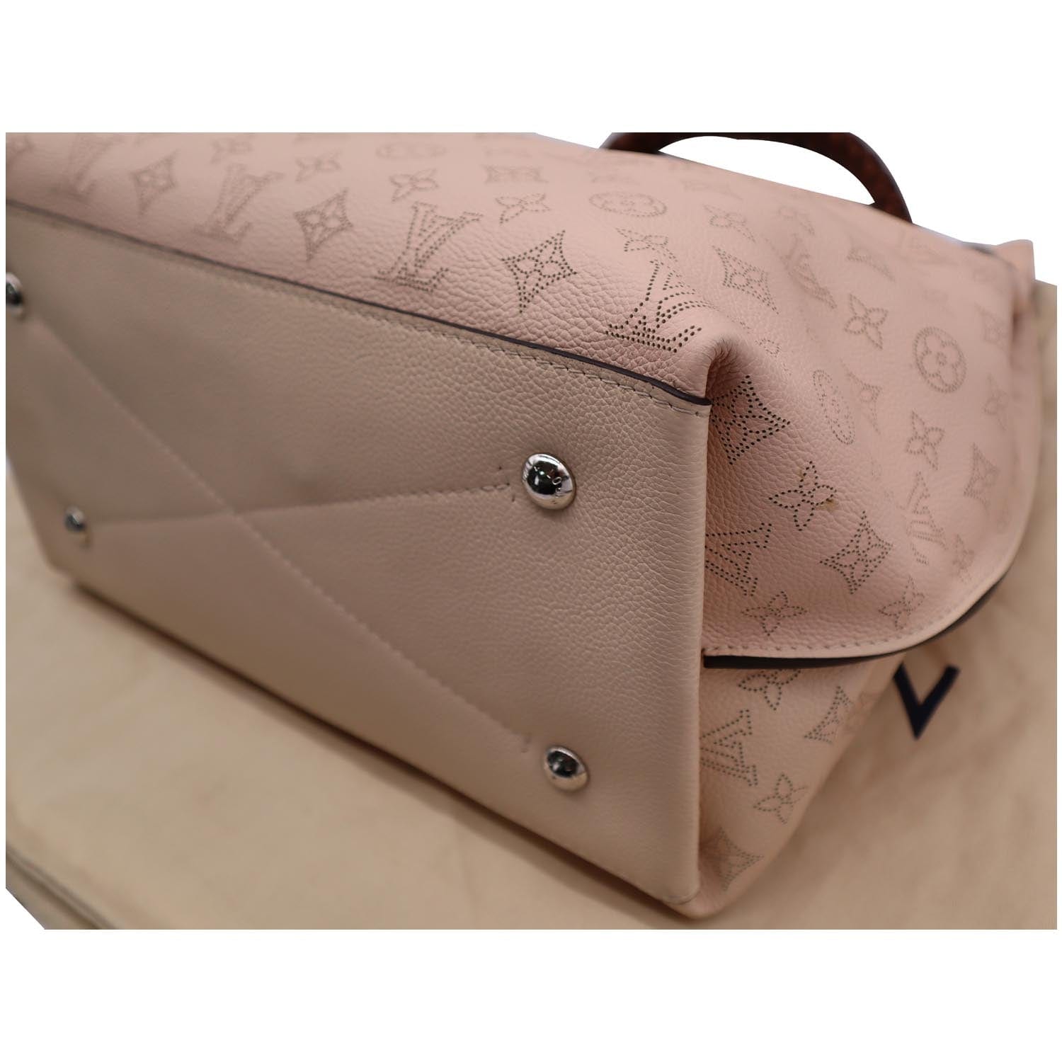 Louis Vuitton Cream Monogram Mahina Leather Carmel Bag - Yoogi's