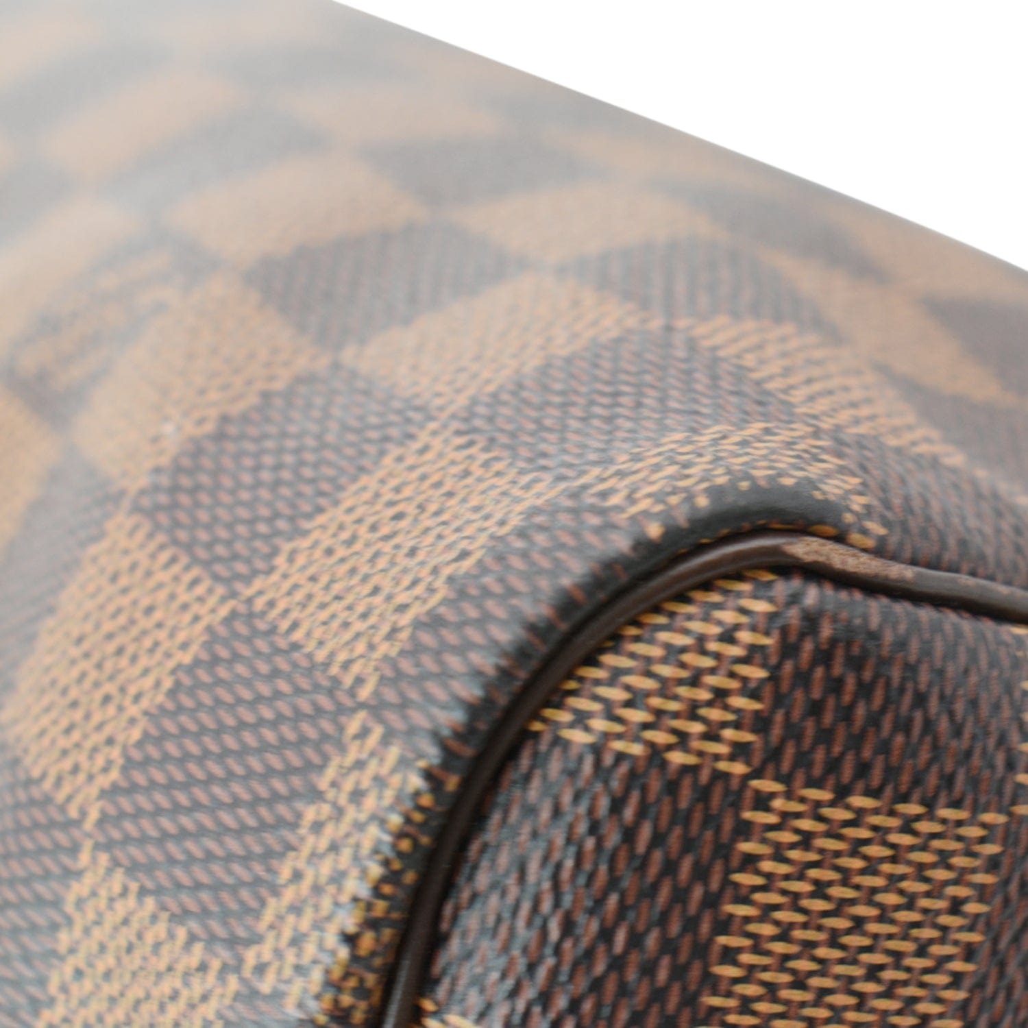 Louis Vuitton Speedy 30 Shoulder Bag in Ebene Damier Canvas And Brown