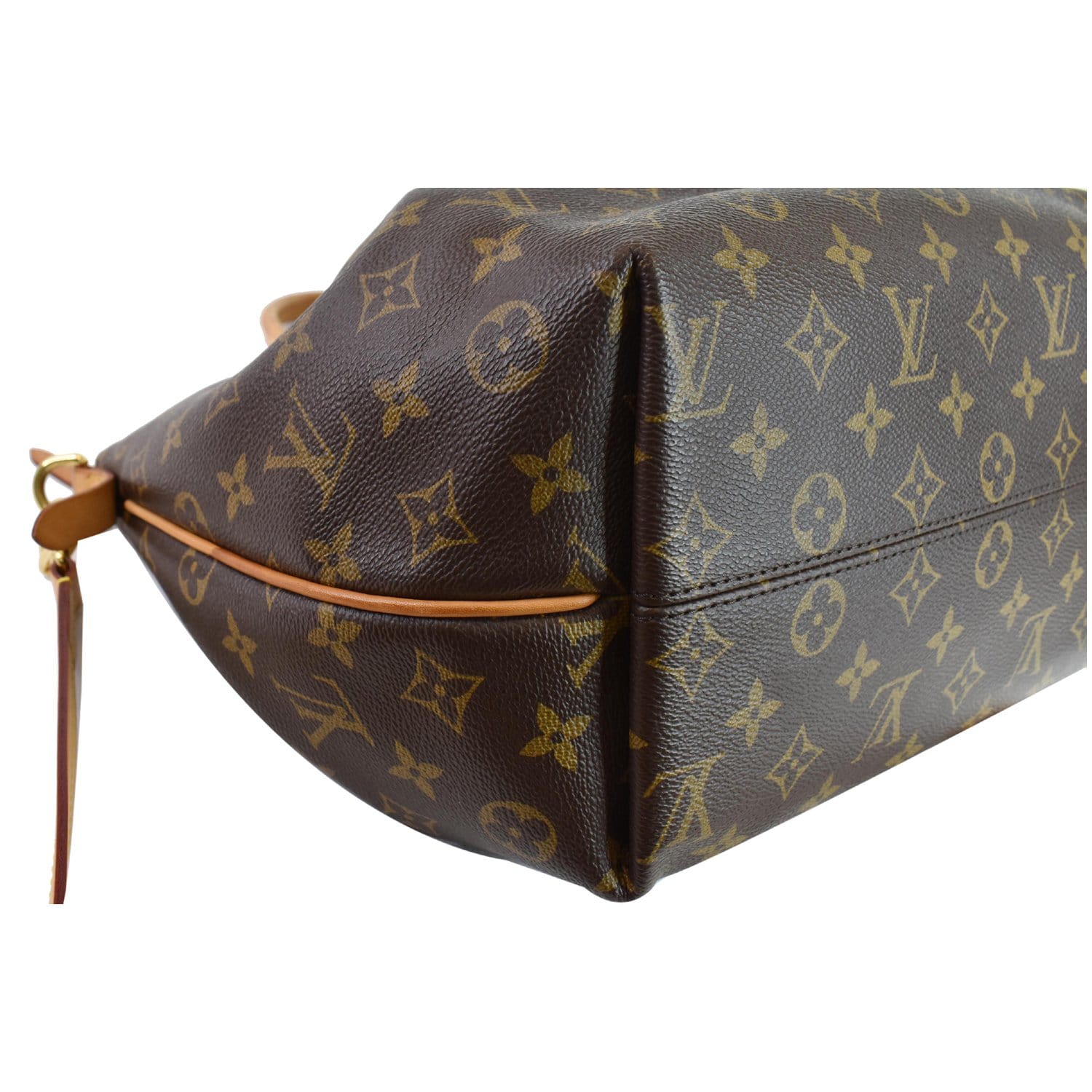 Turenne cloth handbag Louis Vuitton Brown in Cloth - 33821523