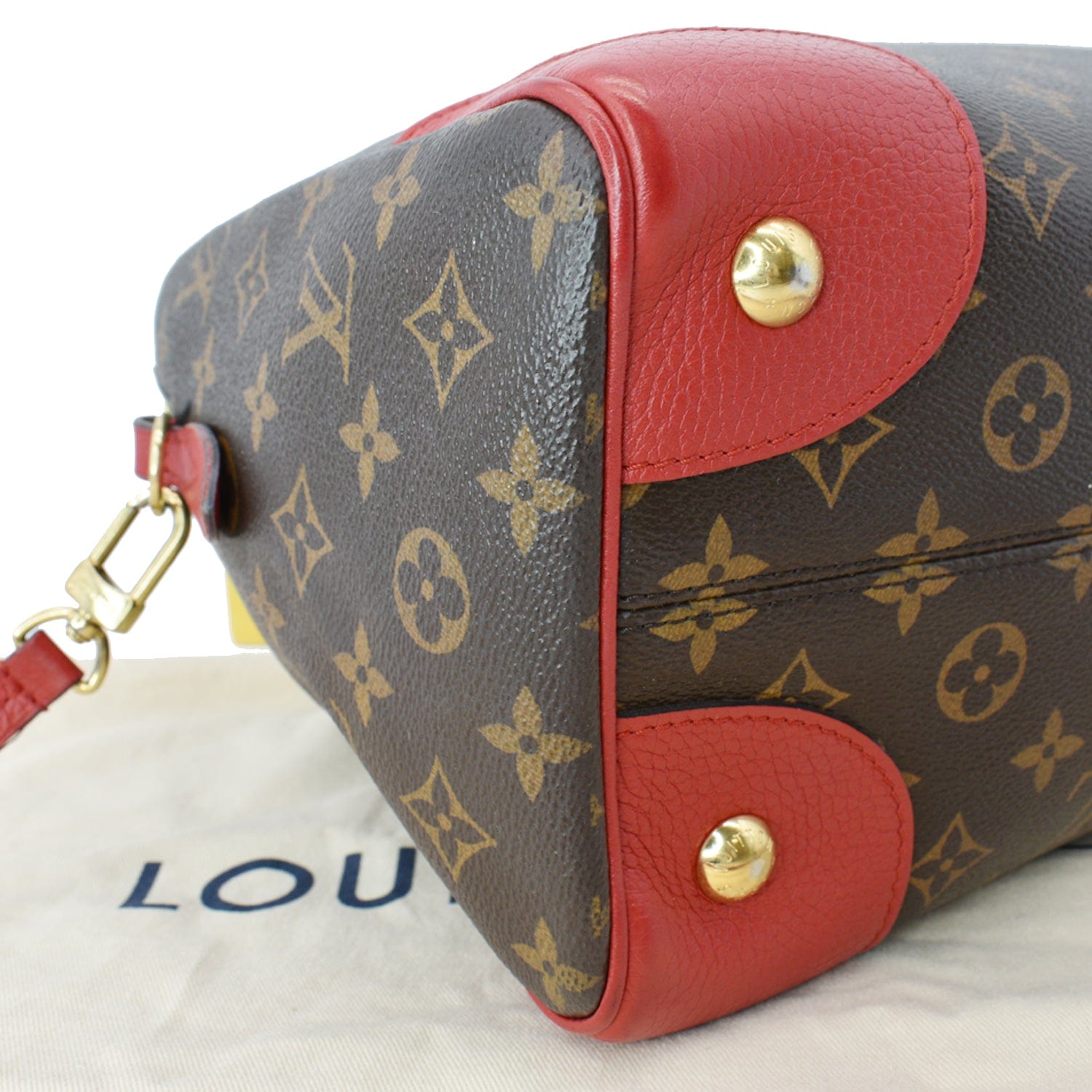 Shop Louis Vuitton Monogram Canvas 2WAY Leather Crossbody Bag Logo
