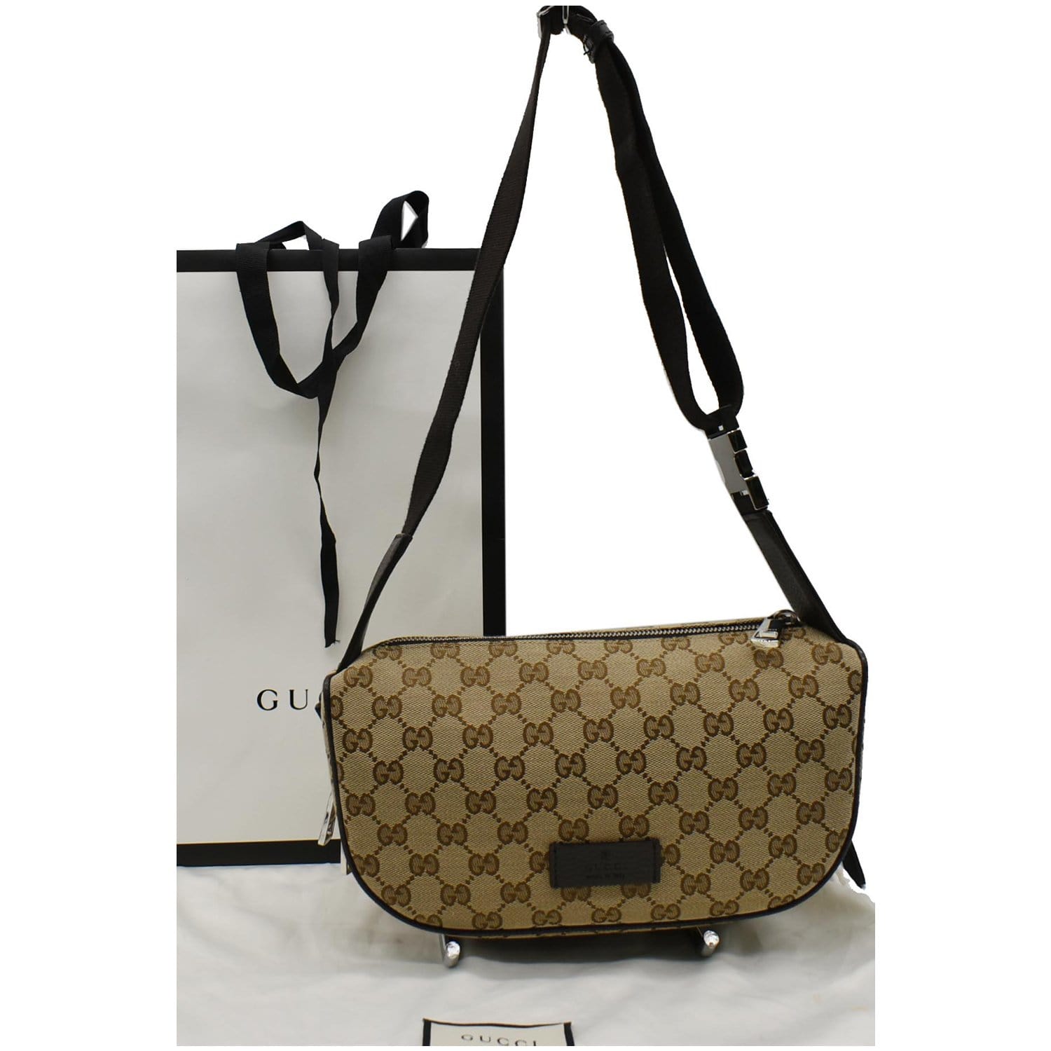 Gucci GG Canvas Waist Pouch Belt Bag (SHF-23046) – LuxeDH