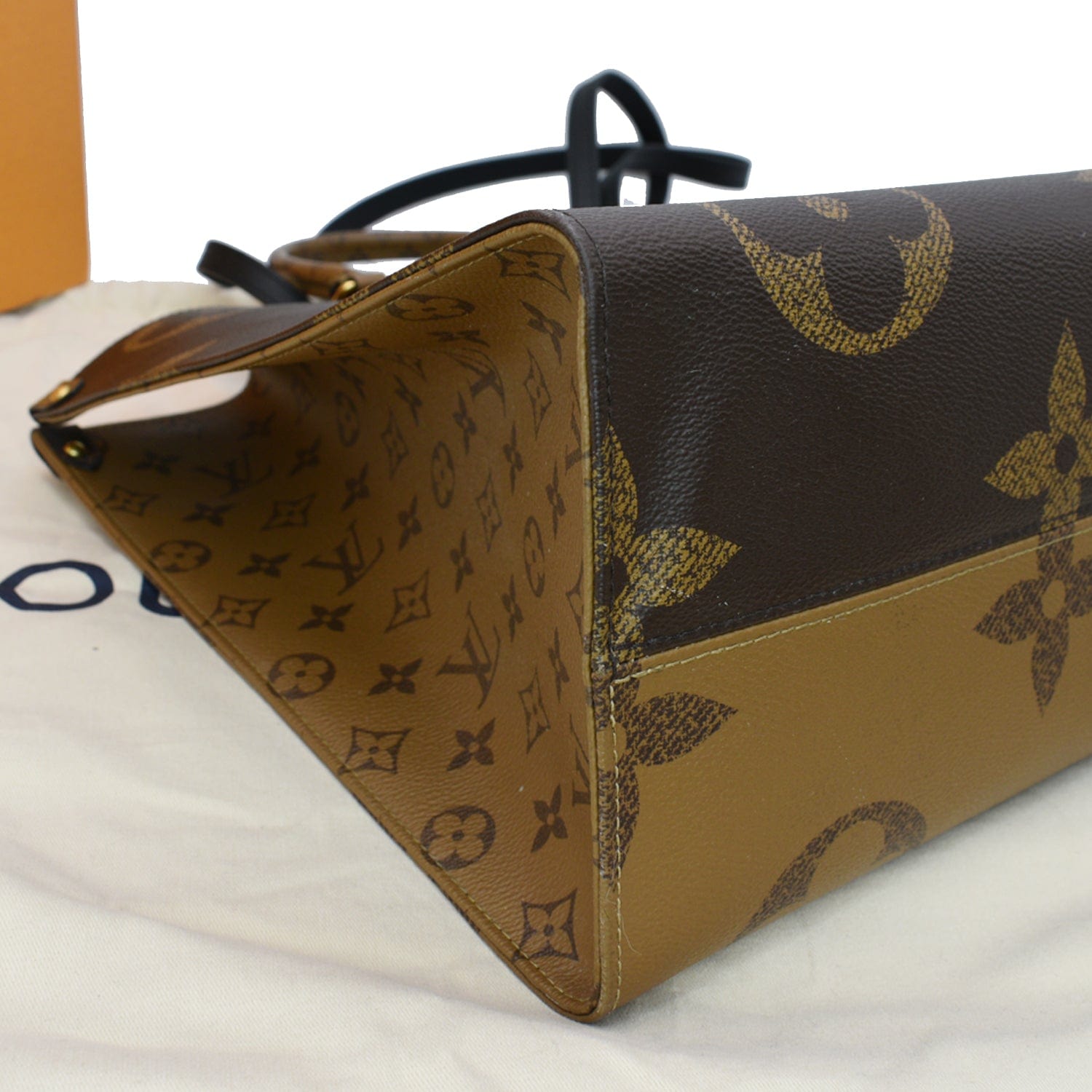 Louis Vuitton OnTheGo GM Tote Brown Canvas Monogram Women Bag Handbag  M44576 JP2