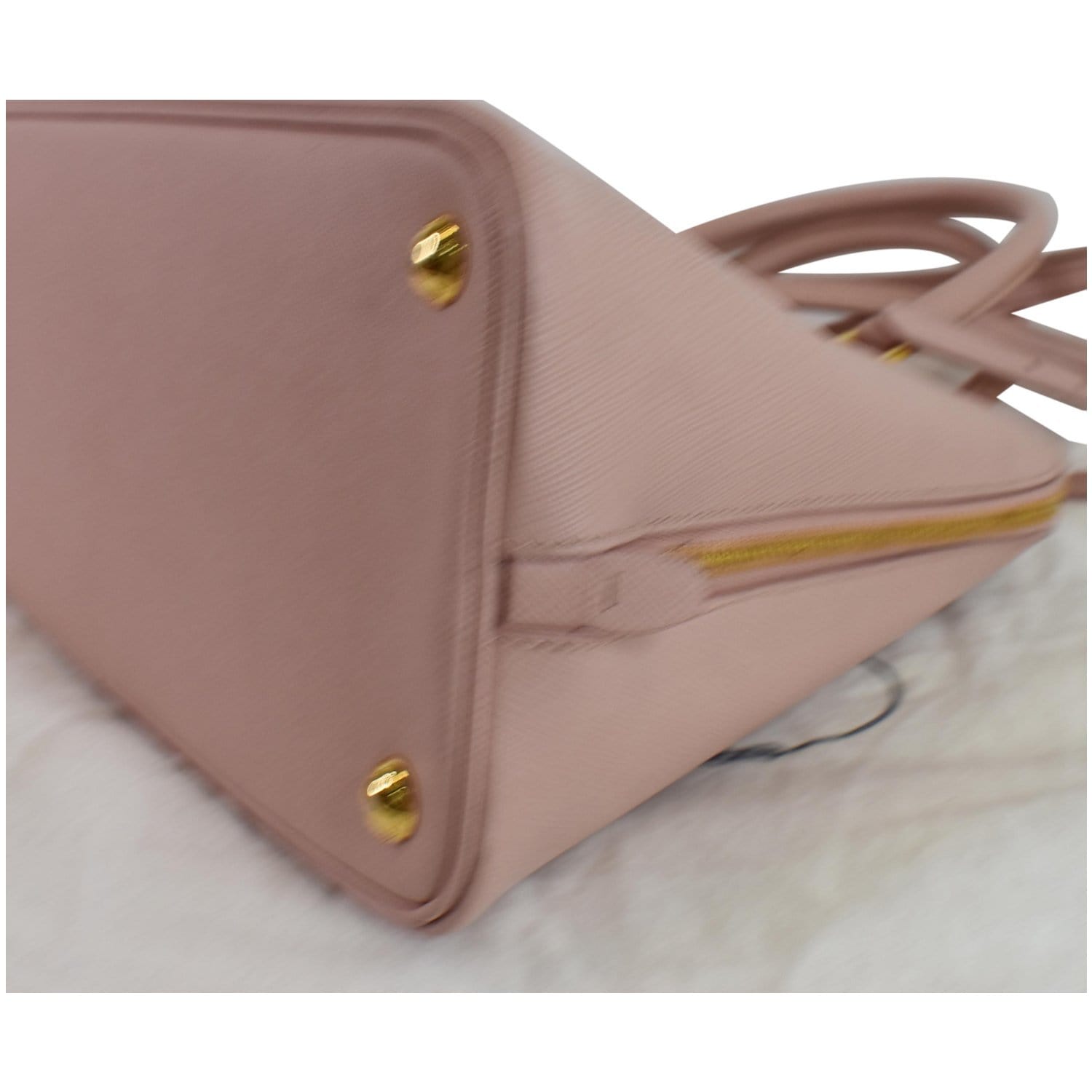 Prada Nude Beige Saffiano Leather Small Promenade Shoulder Bag