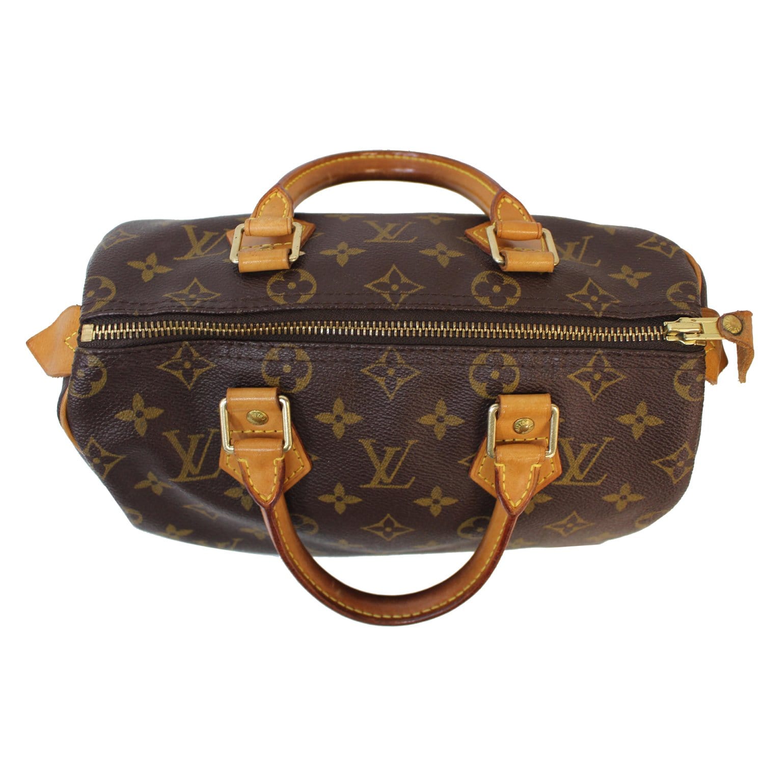Louis Vuitton speedy 25 monogram with dust bag and base shaper