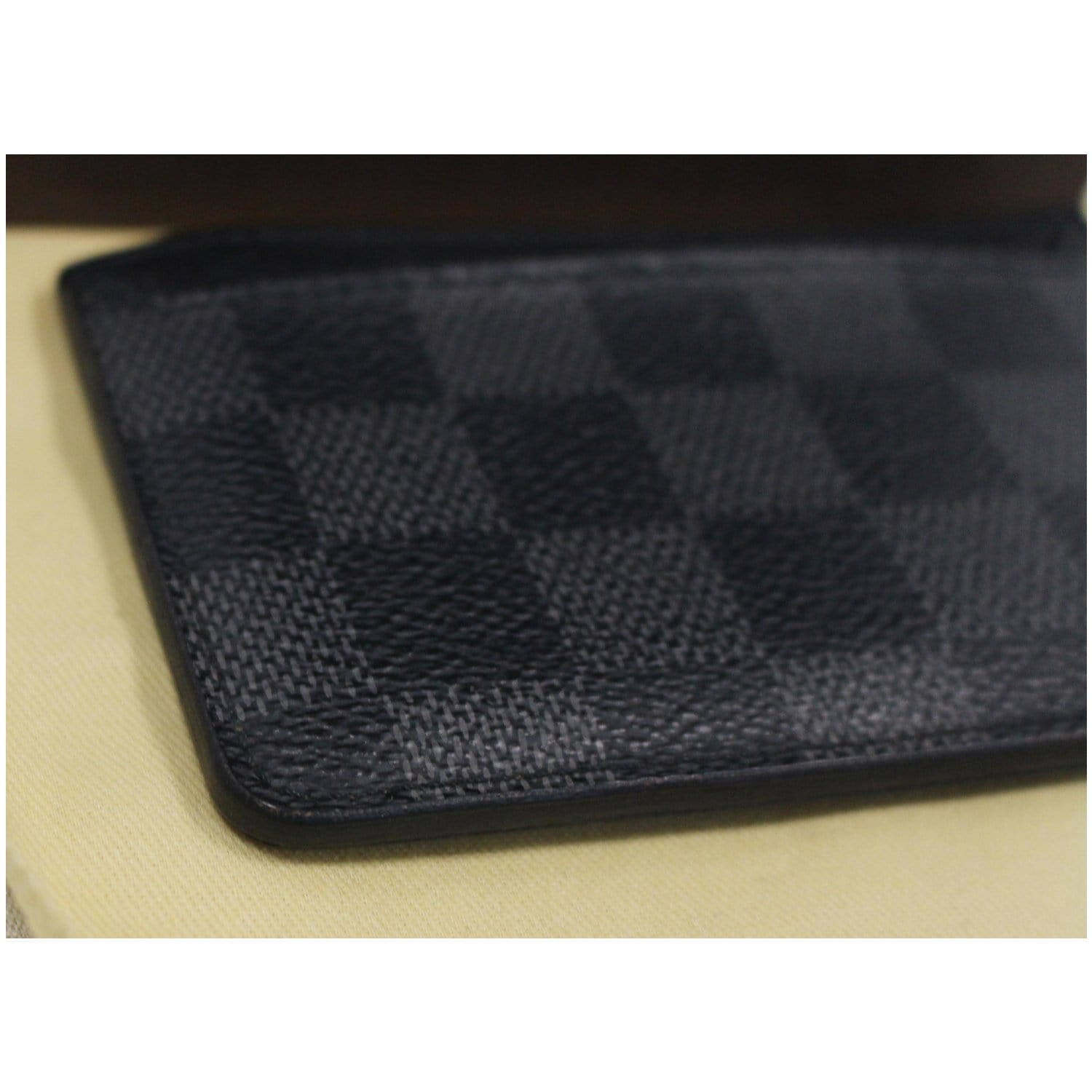 Louis Vuitton Black Damier Graphite Long Card Holder Wallet Insert 381lvs527