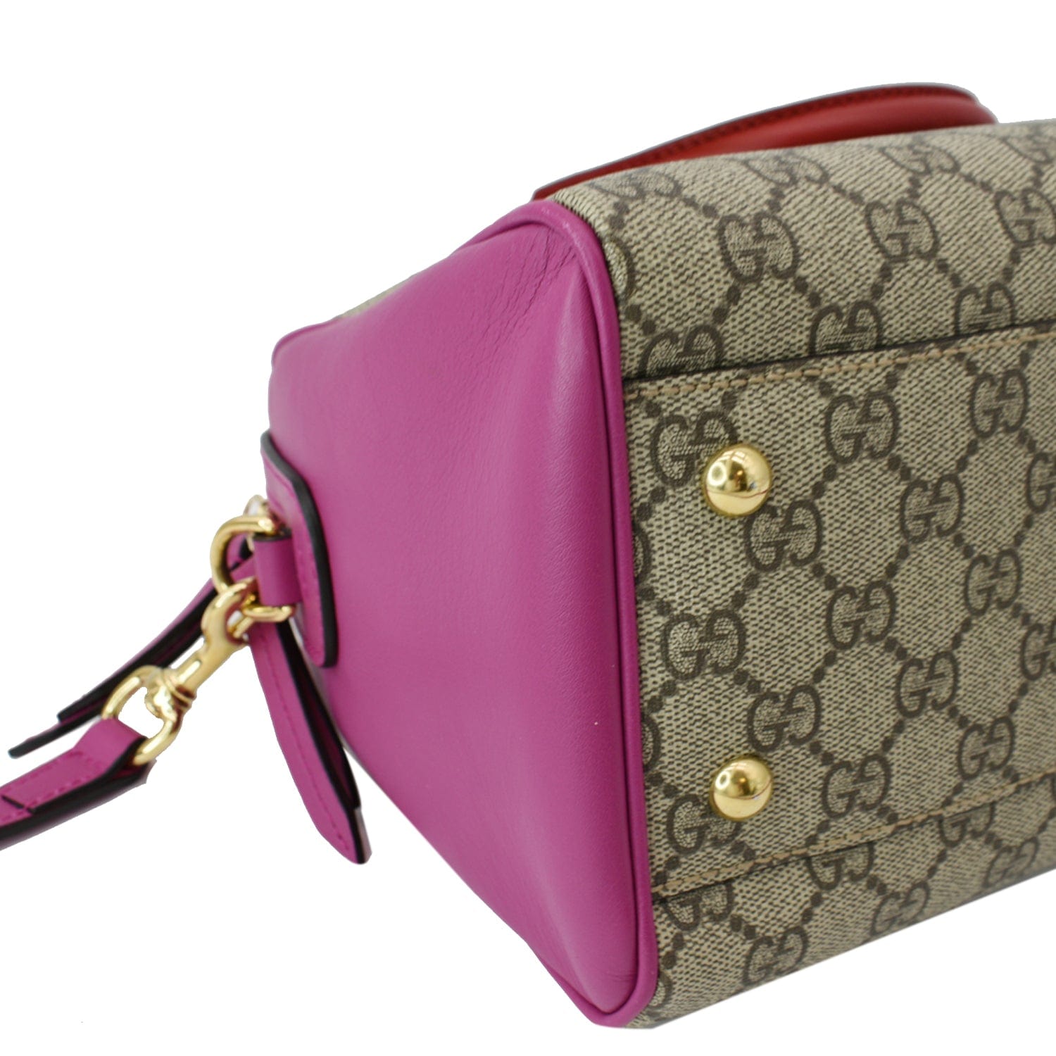 Gucci GG Supreme Top Handle Medium Boston Bag Multicolour Beige-pink-red  For Sale at 1stDibs  gucci supreme boston bag, gucci boston bag top handle  gg supreme medium, gucci boston bag pink