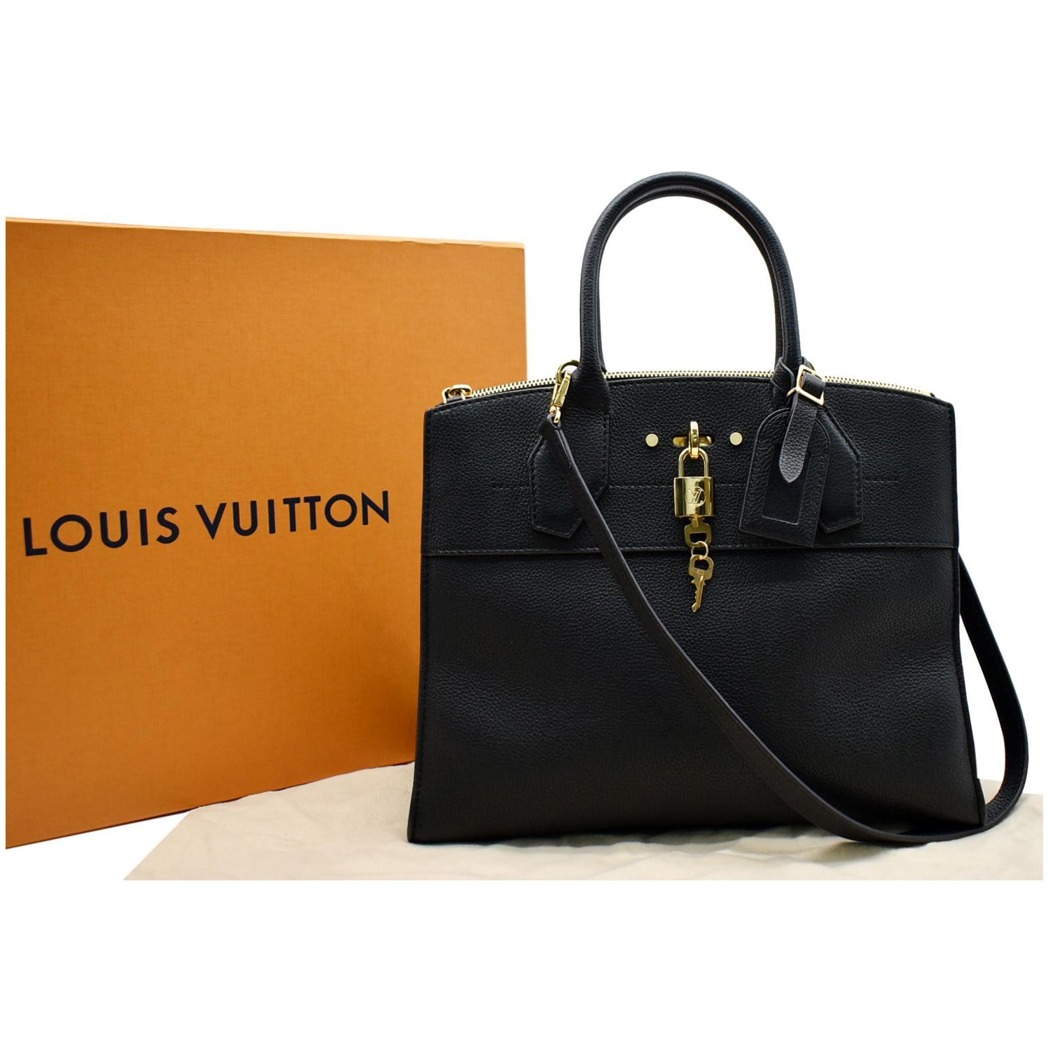Louis Vuitton Black City Steamer mm