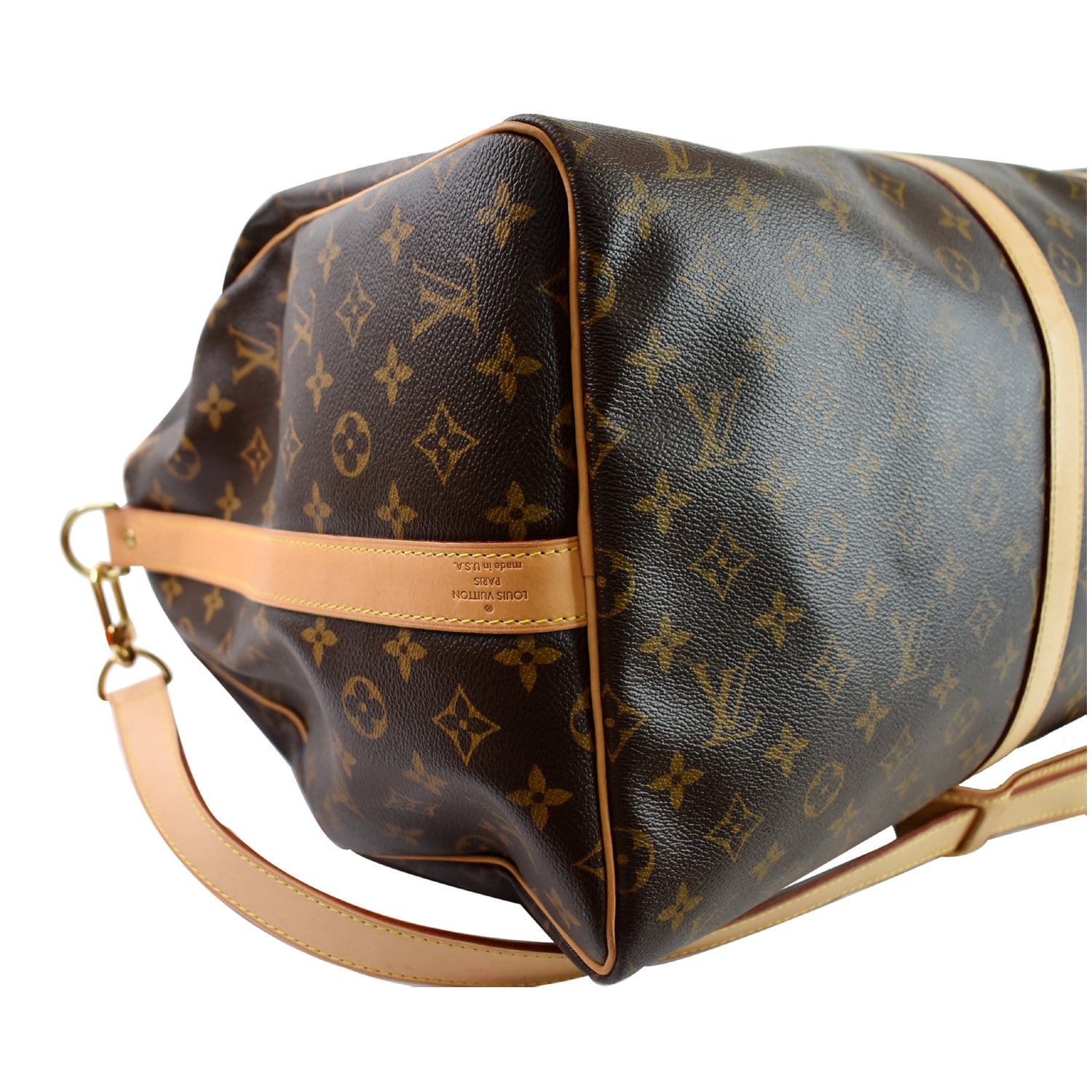Louis Vuitton Keepall Bandouliere Monogram Outdoor 55 Brown in Toile  Canvas/Leather with Brass/Silver-Tone - US