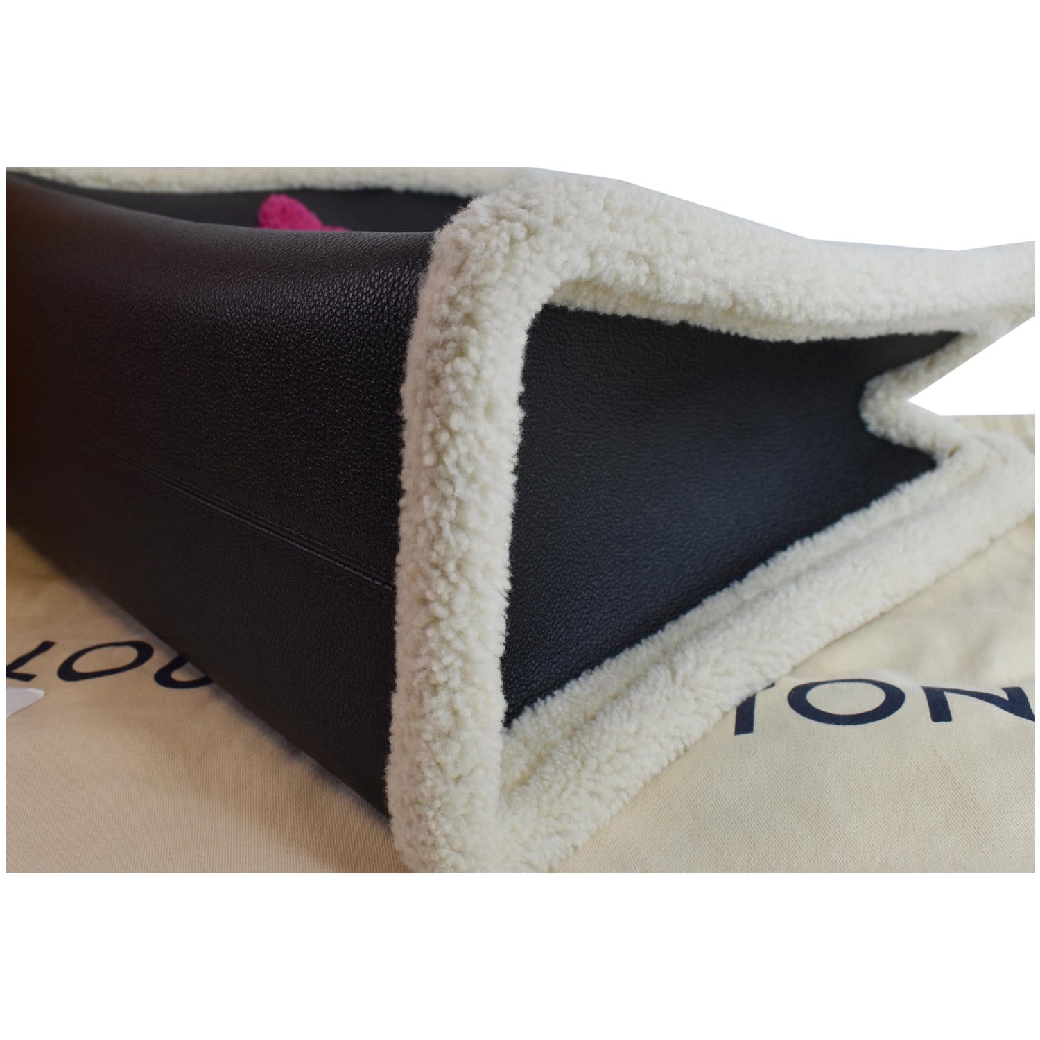 Louis Vuitton Teddy Muffle Calfskin Monogram Black Handwarmer Shoulder Bag  - Chronostore