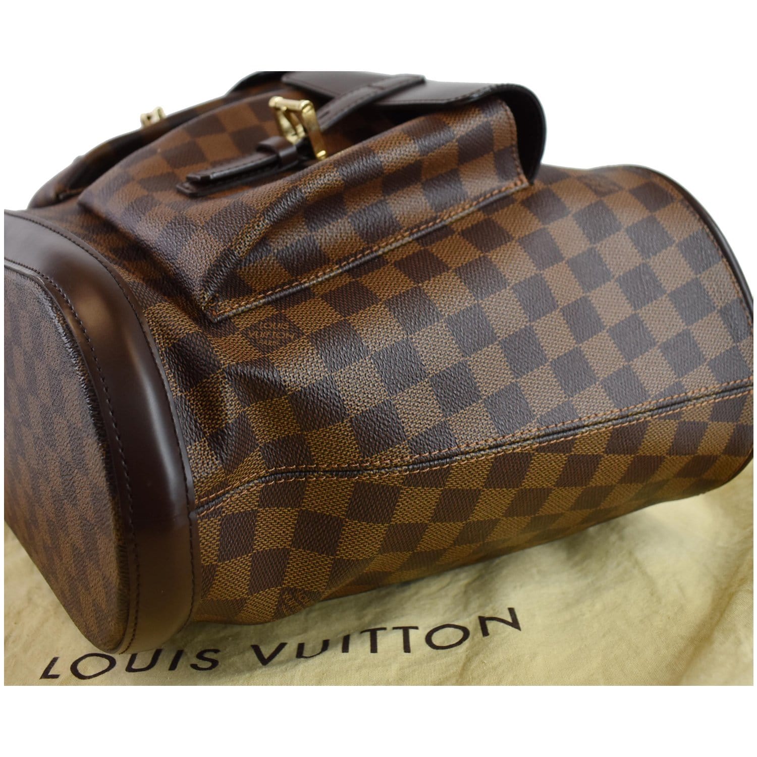 Louis Vuitton Damier Ebene Manosque Accessory Pouch Brand Ladies