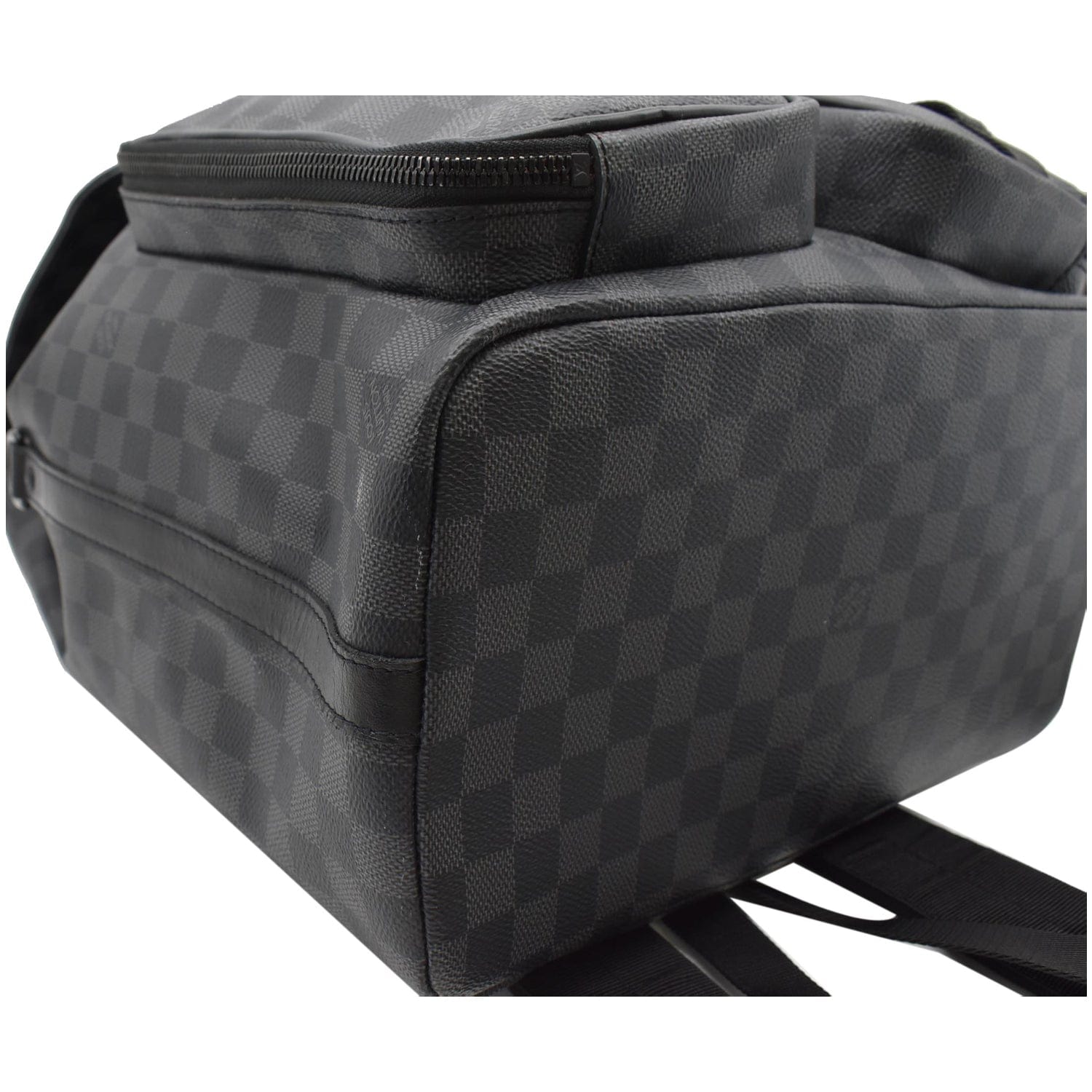 LV LV Unisex Utility Backpack Damier Graphite Coated Canvas Cowhide Leather  in 2023