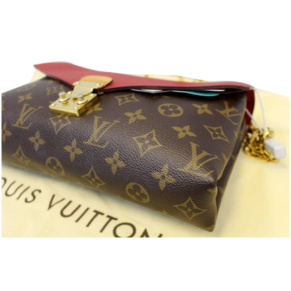 LOUIS VUITTON Monogram Canvas Pallas Chain Crossbody Bag Cherry-US