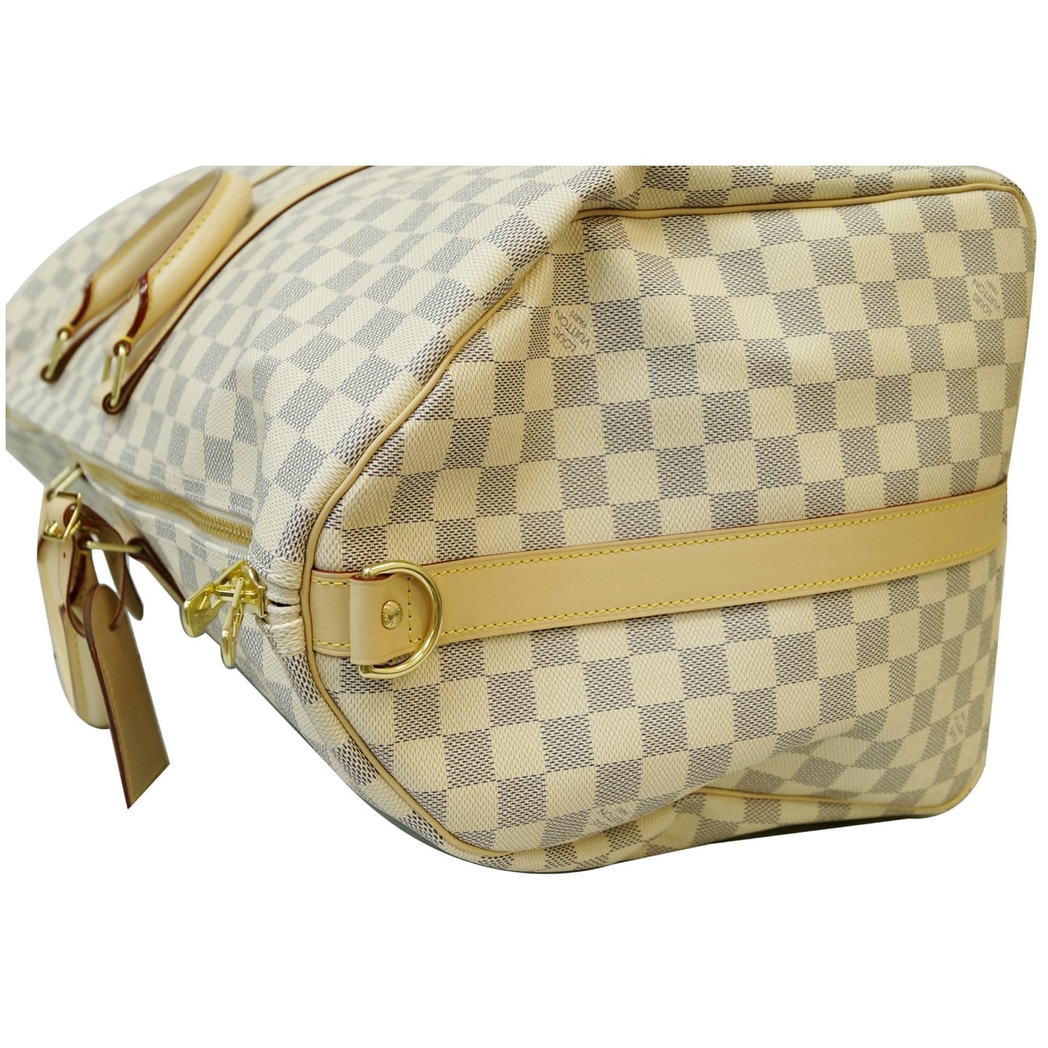 Louis Vuitton Damier Azur Keepall 55. DC: DU1141. Made in France. With long  strap & bag tag ❤️