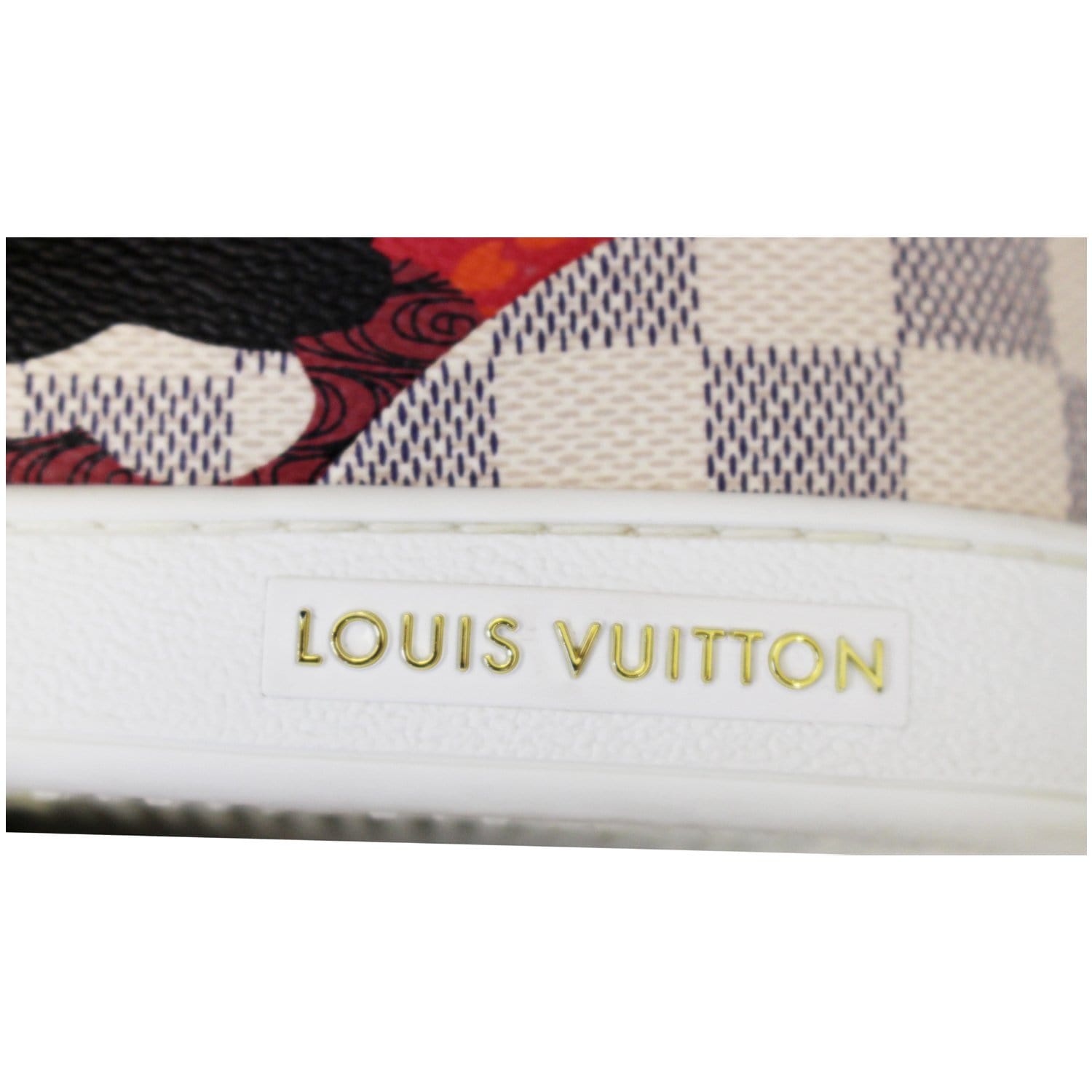LOUIS VUITTON Calfskin Damier Azur Mens Offshore Sneakers 9.5
