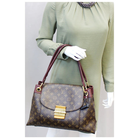 LOUIS VUITTON Olympe Monogram Canvas Satchel Shoulder Bag-US