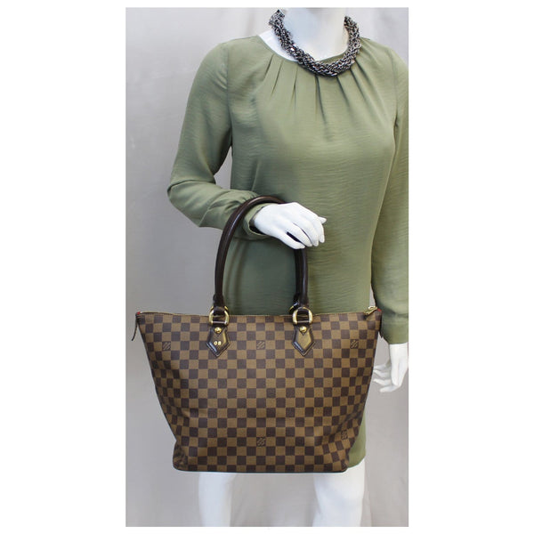 LOUIS VUITTON Saleya MM Damier Ebene Shoulder Bag-US