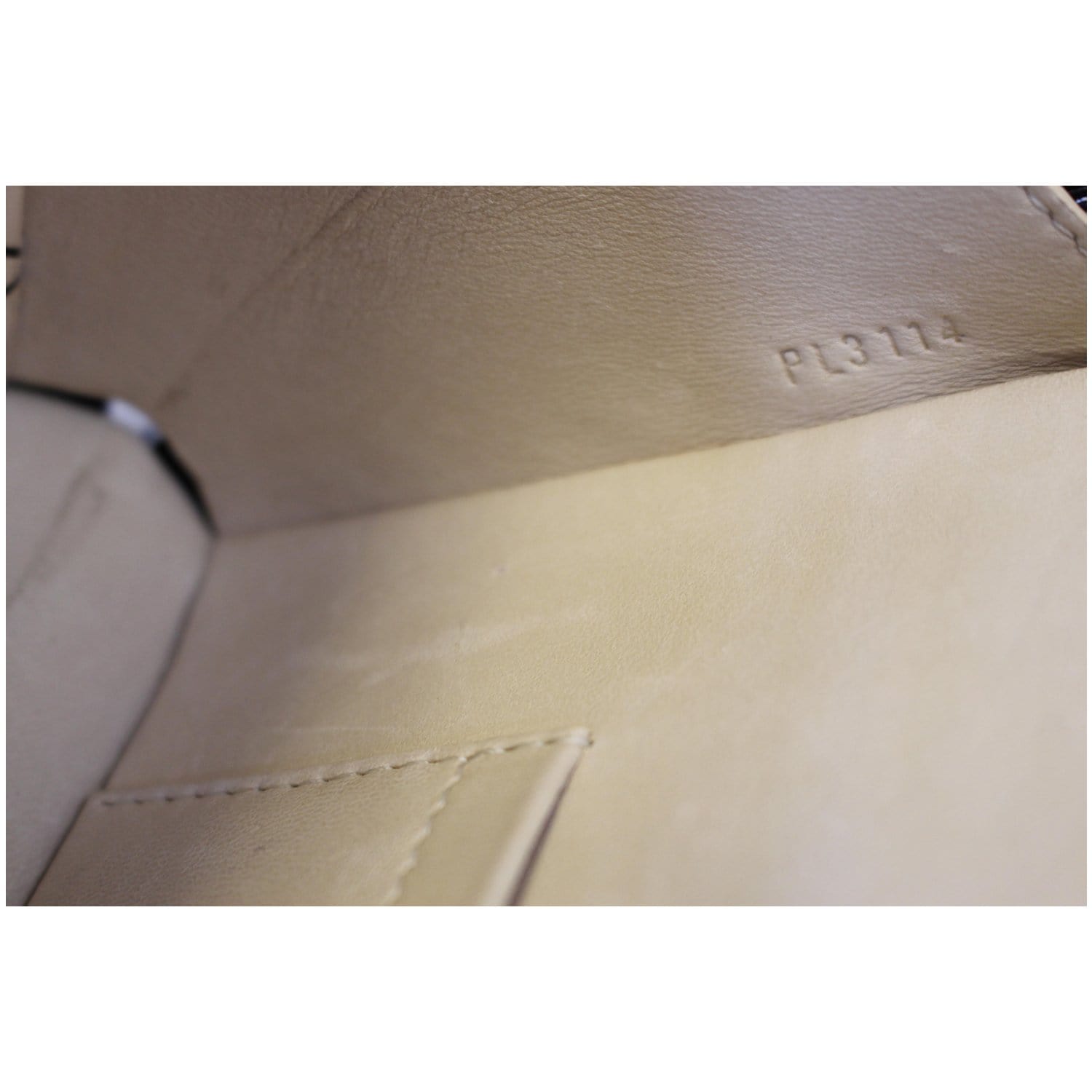 White Epi Leather Petite Malle Monochromatic Hardware, 2020