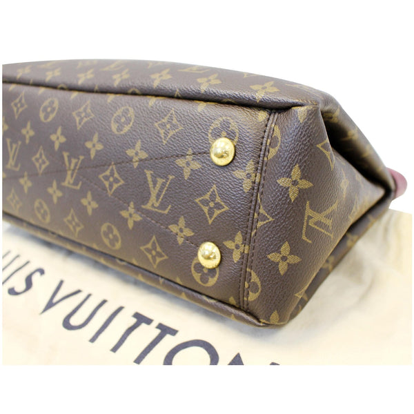 LOUIS VUITTON Pallas Monogram Canvas Chain Shopper Bag Aurore