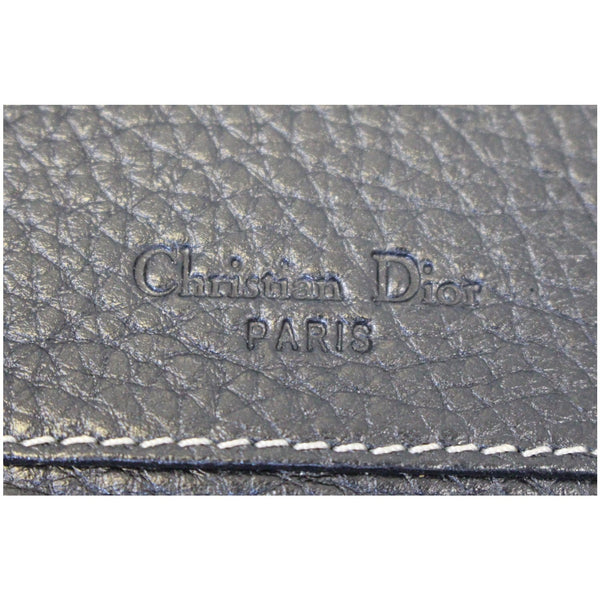 CHRISTIAN DIOR Saddle Leather Wallet Black-US