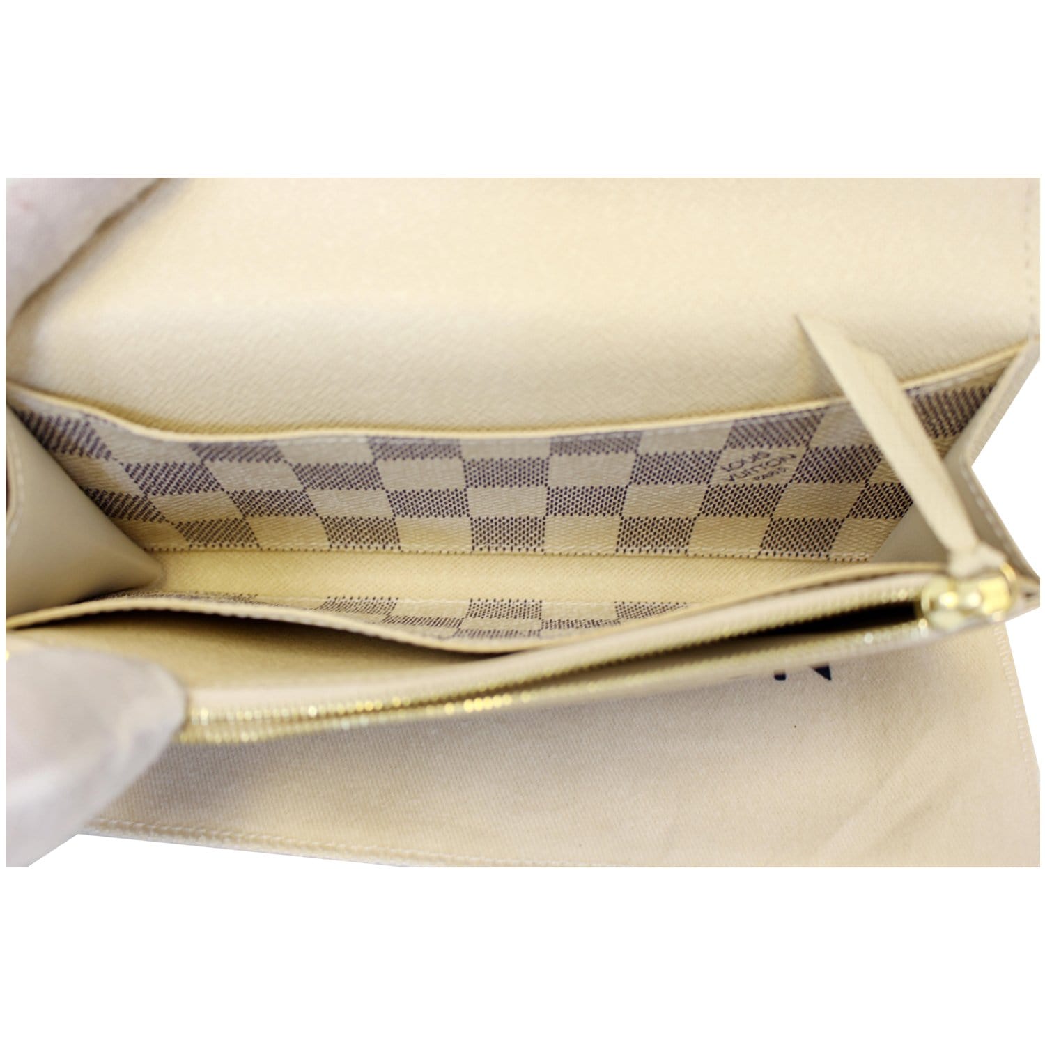 Louis Vuitton Vintage White Damier Azur French Purse Wallet, Best Price  and Reviews