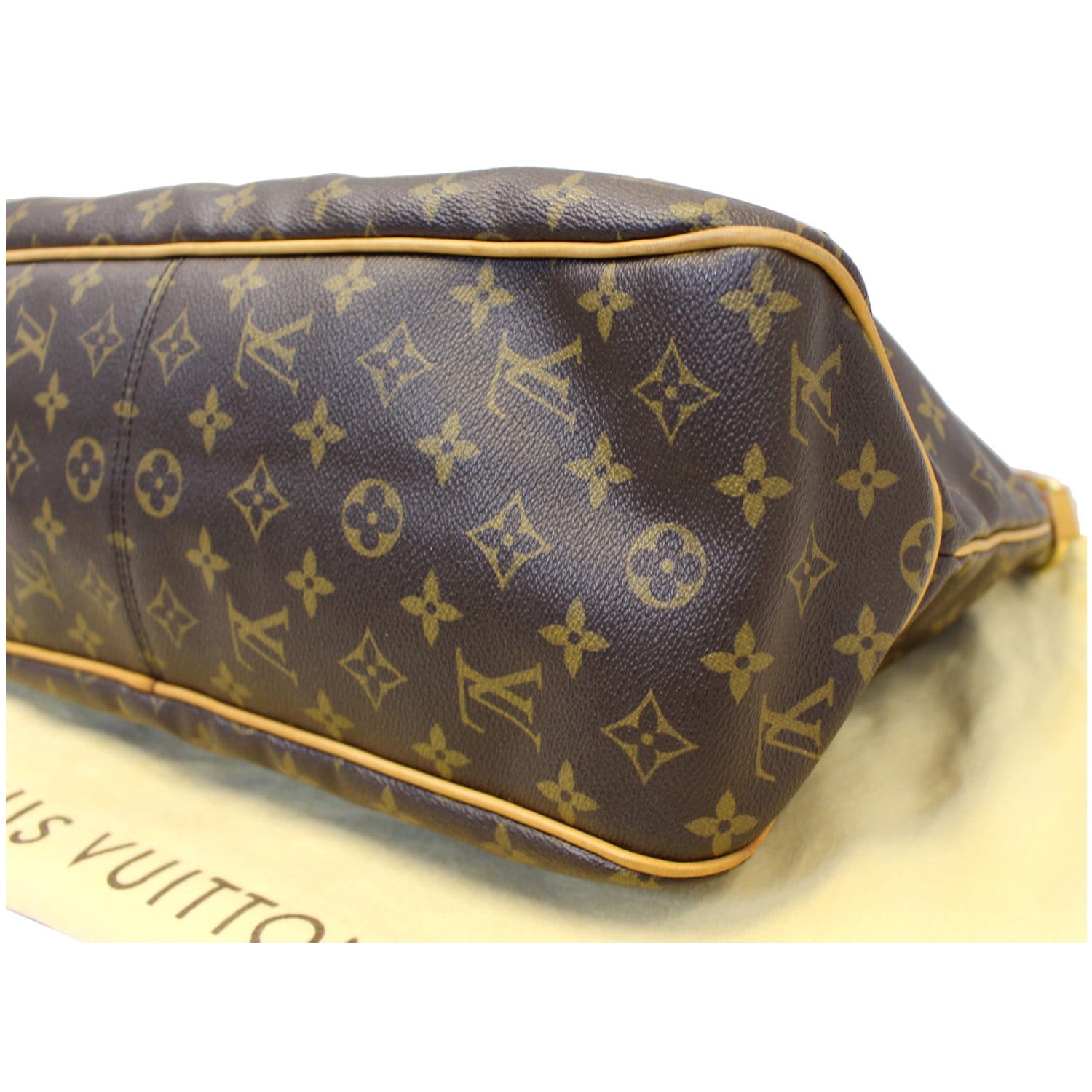 Delightful cloth handbag Louis Vuitton Brown in Cloth - 26313937
