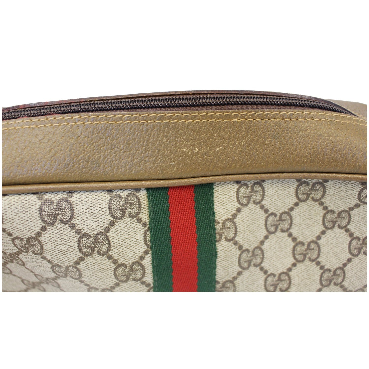 Gucci x Palace GG Camouflage Canvas Web Crossbody Brown