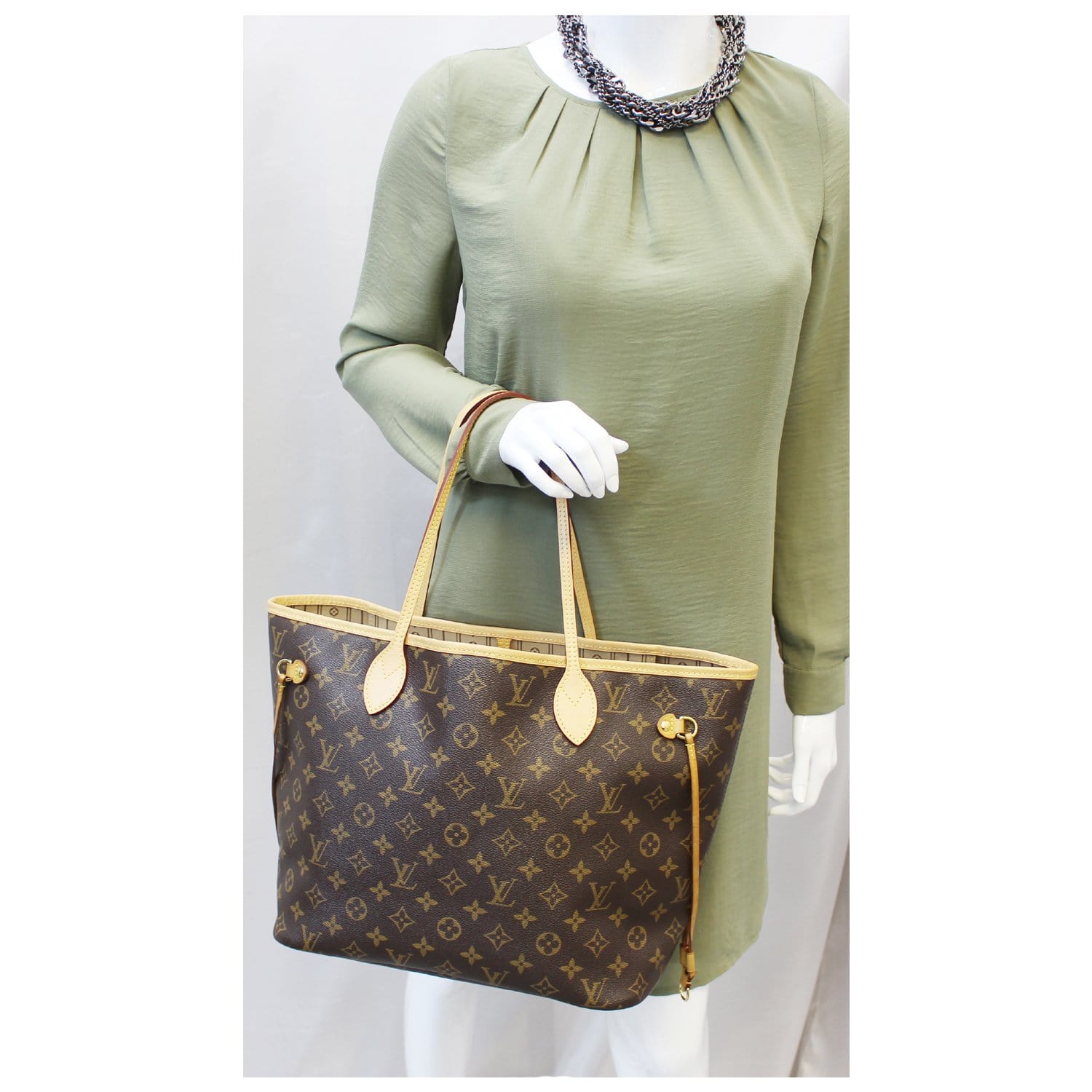 Louis Vuitton Women's Fabric Tote Bag - Brown - One Size