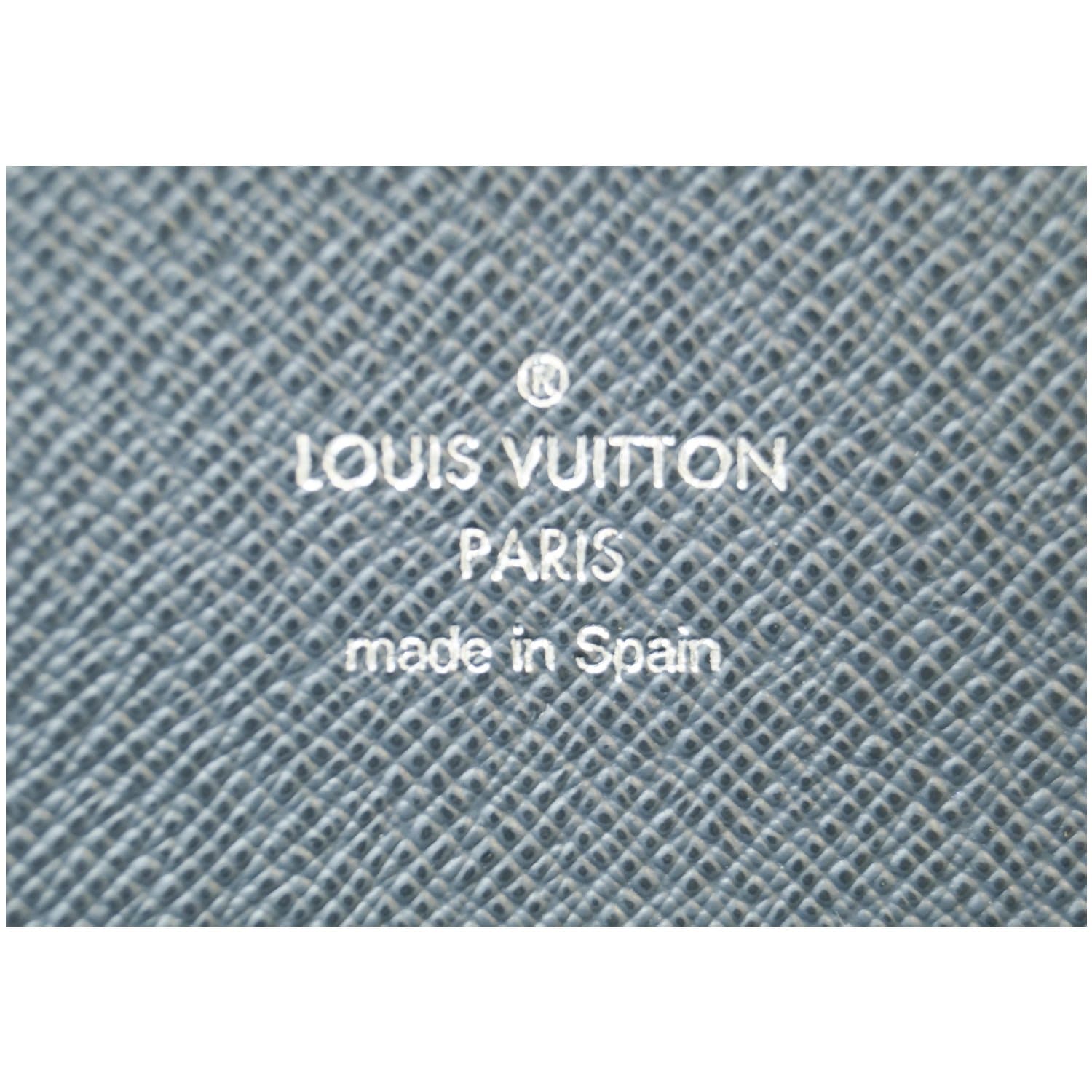 Buy Authentic Louis Vuitton Cup Black/blue Zippy Organiser Wallet