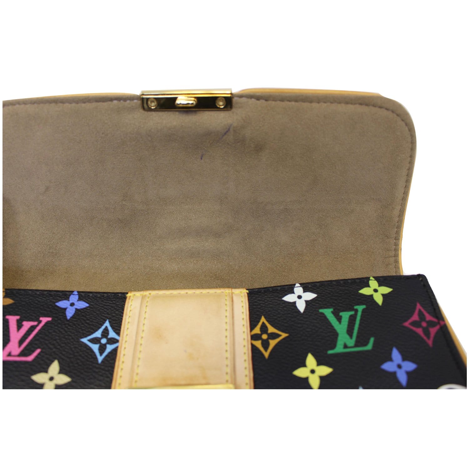 Louis Vuitton Pochette Black Monogram Multicolore Shirley Bag