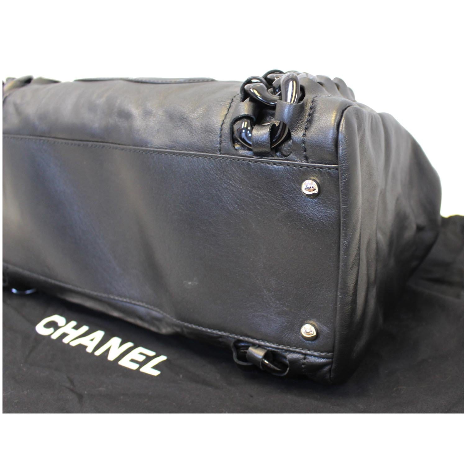 Chanel Resin Modern Chain Tote Calfskin East West at 1stDibs