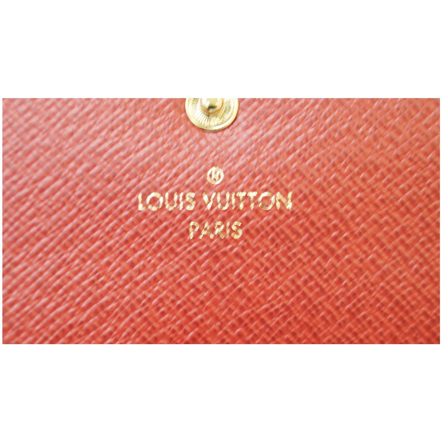 Louis Vuitton N63544 EMILIE WALLET Red Damier Ebene 7.48 x 3.94 x