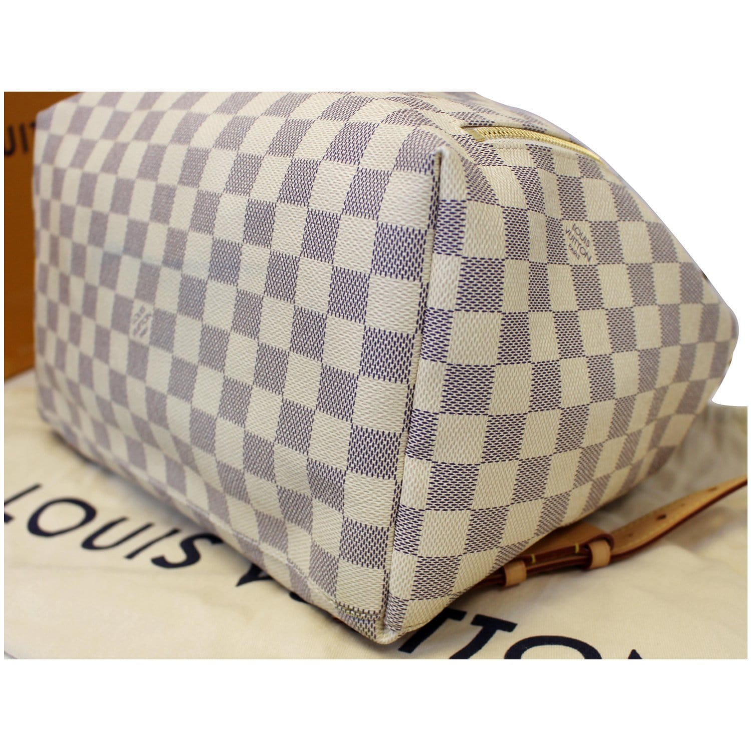 Louis Vuitton Sperone Backpack, Damier Azur, Preowned in Dustbag WA001