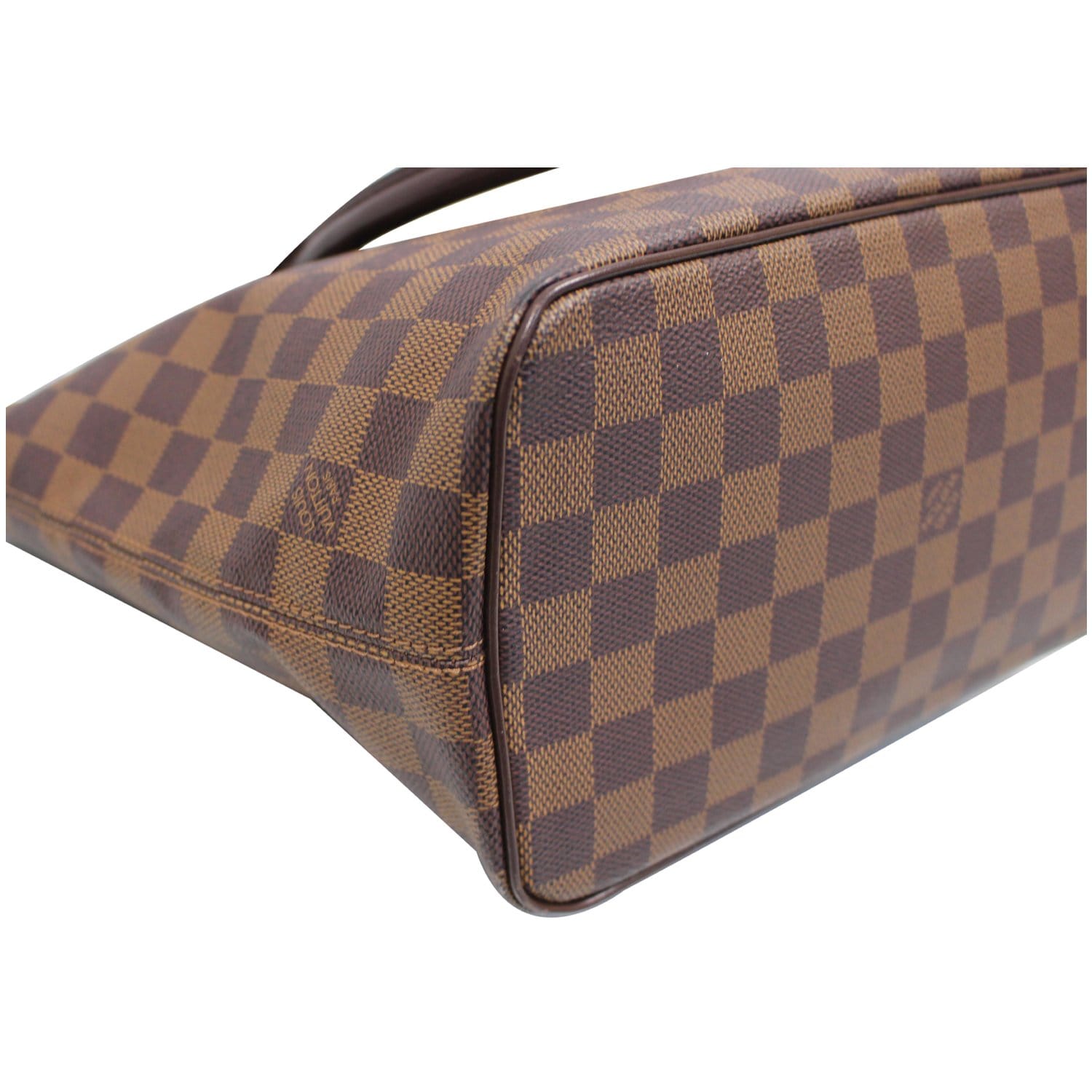 LOUIS VUITTON Damier Ebene Brown Leather Saleya PM Hand Bag - Excellent &  Auth