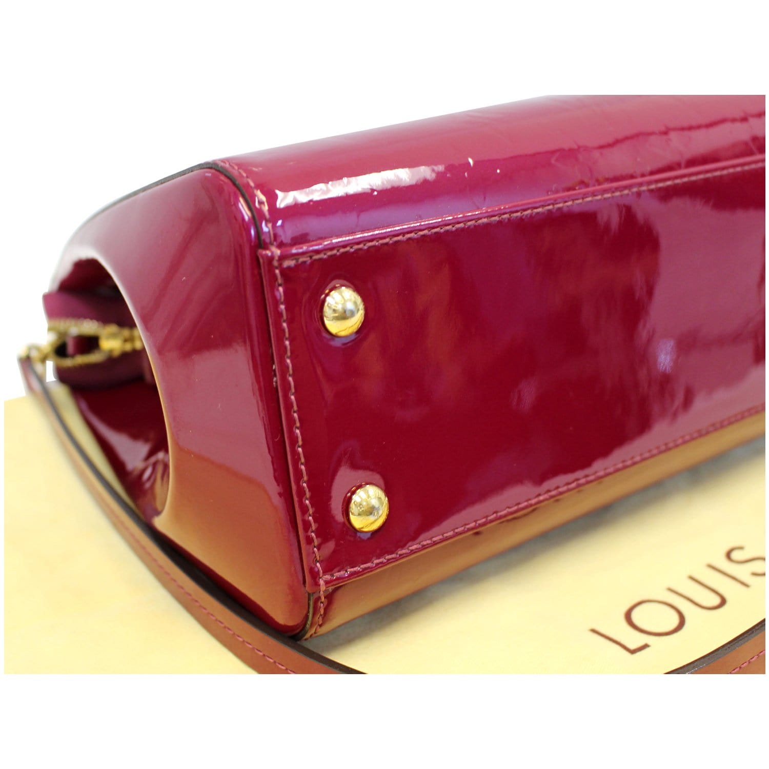 Louis Vuitton Monogram Vernis Brea MM - Red Handle Bags, Handbags