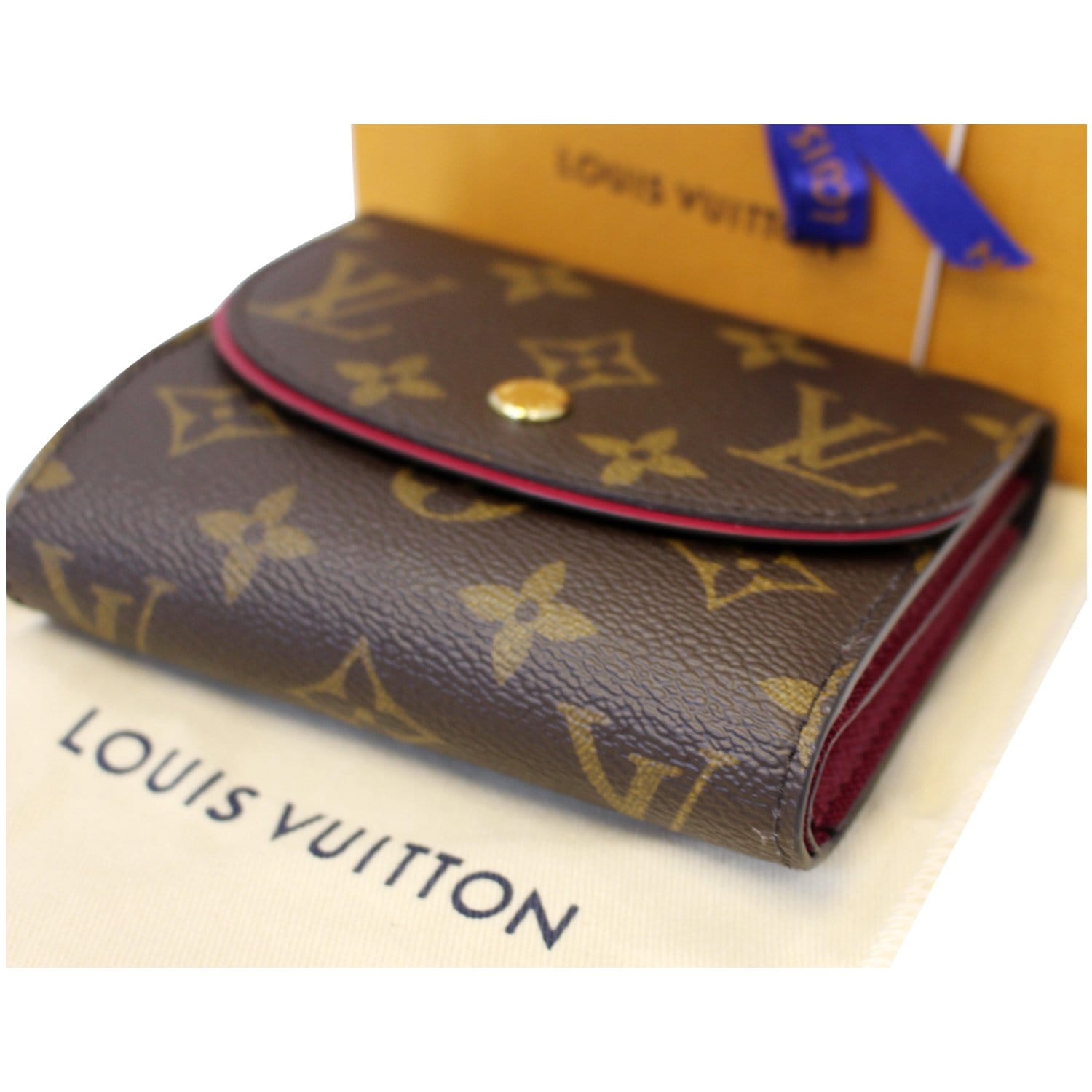Louis Vuitton Ariane Compact Purse Wallet in Monogram Fuchsia - SOLD