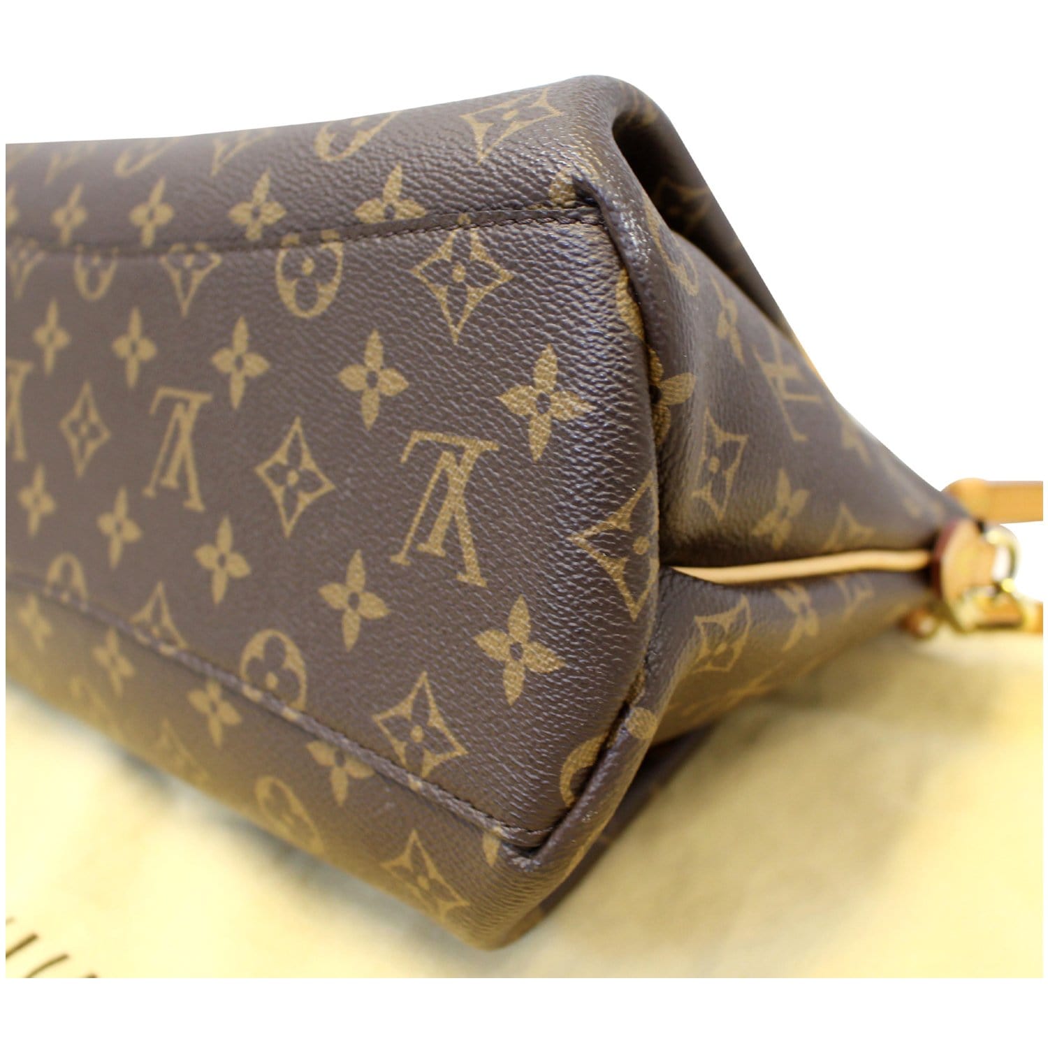 Rivoli handbag Louis Vuitton Brown in Cotton - 35468220