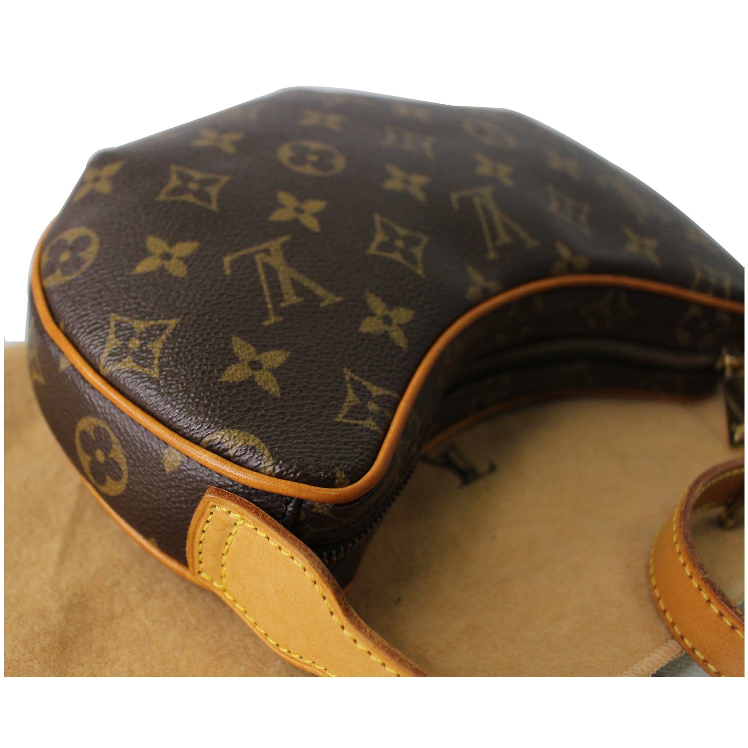 Louis Vuitton Croissant Handbag Monogram Canvas PM Brown 2430521