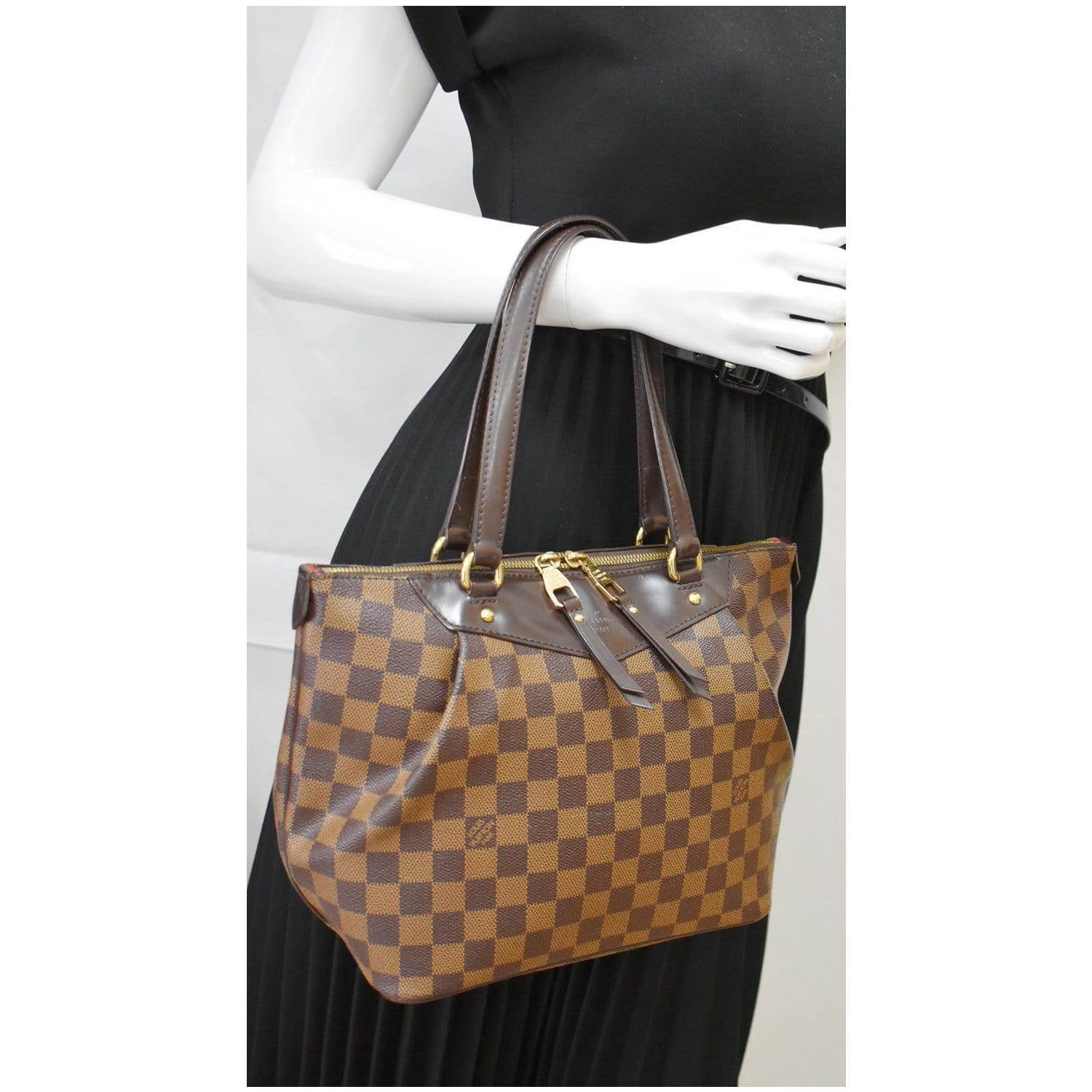 Louis Vuitton Westminster PM Damier Ebene Shoulder Handbag TT2948 