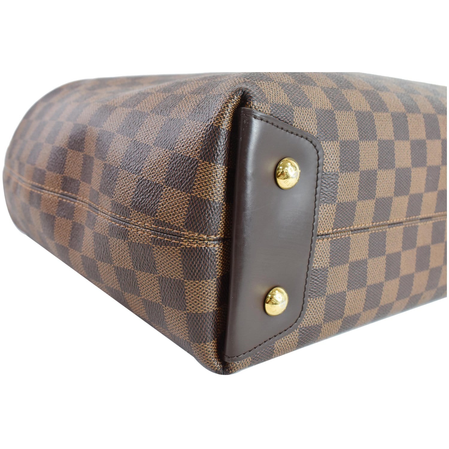 Louis Vuitton Duomo Handbag Damier Ébène Canvas Brown Leather ref.474057 -  Joli Closet